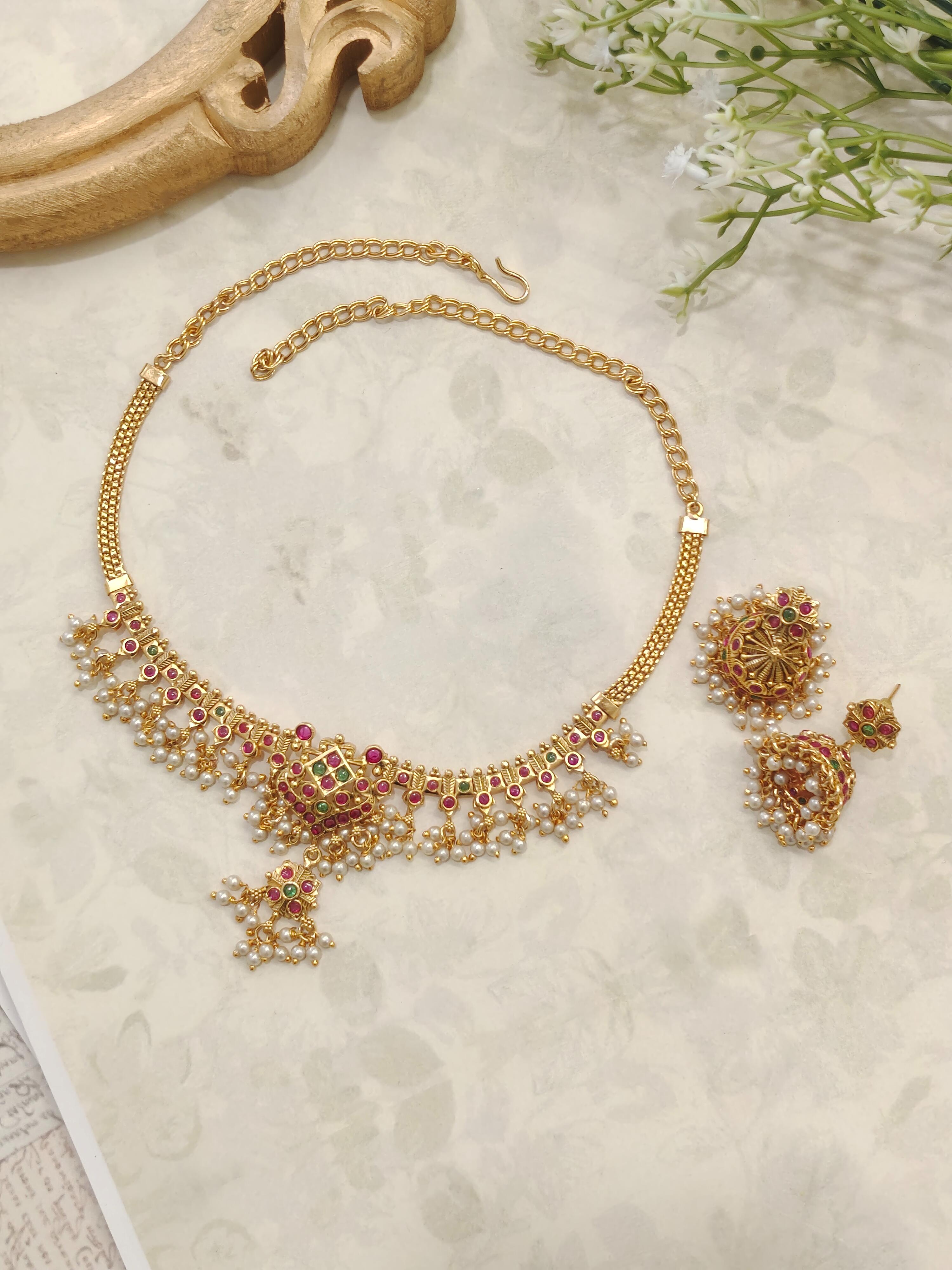 Veera Temple Choker Necklace