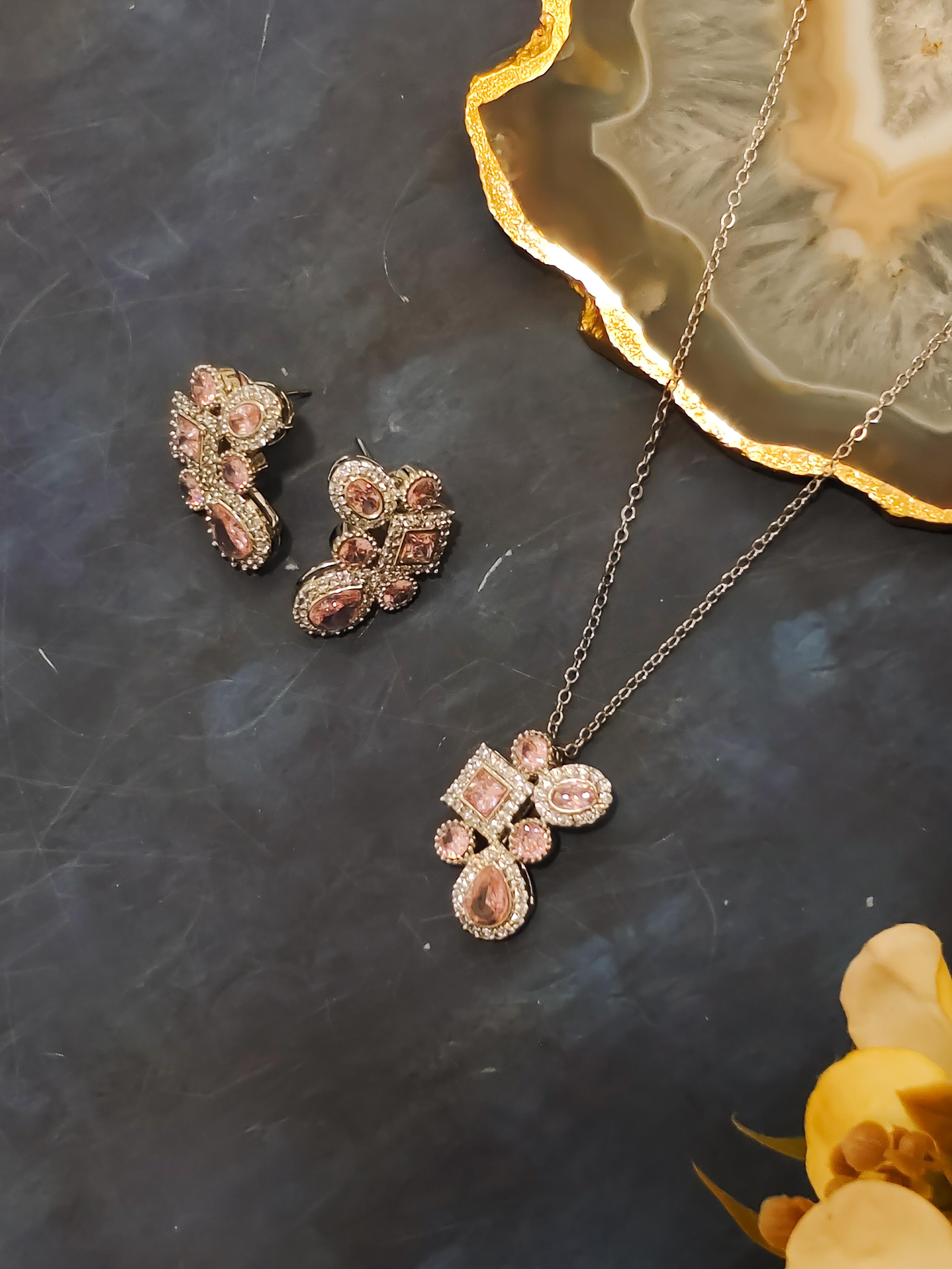 Nishka CZ Pendant Set