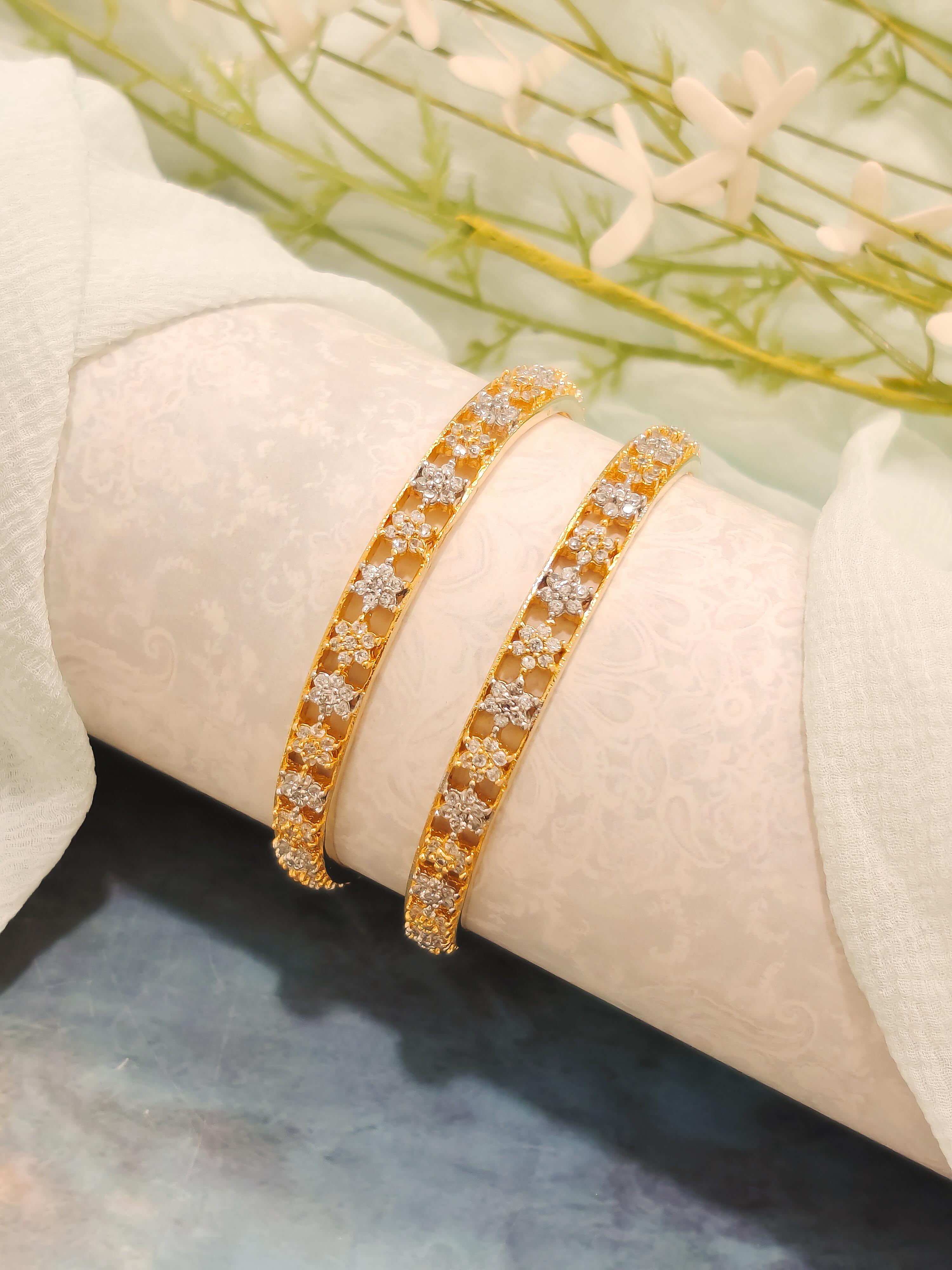 Star CZ Stone Bangles