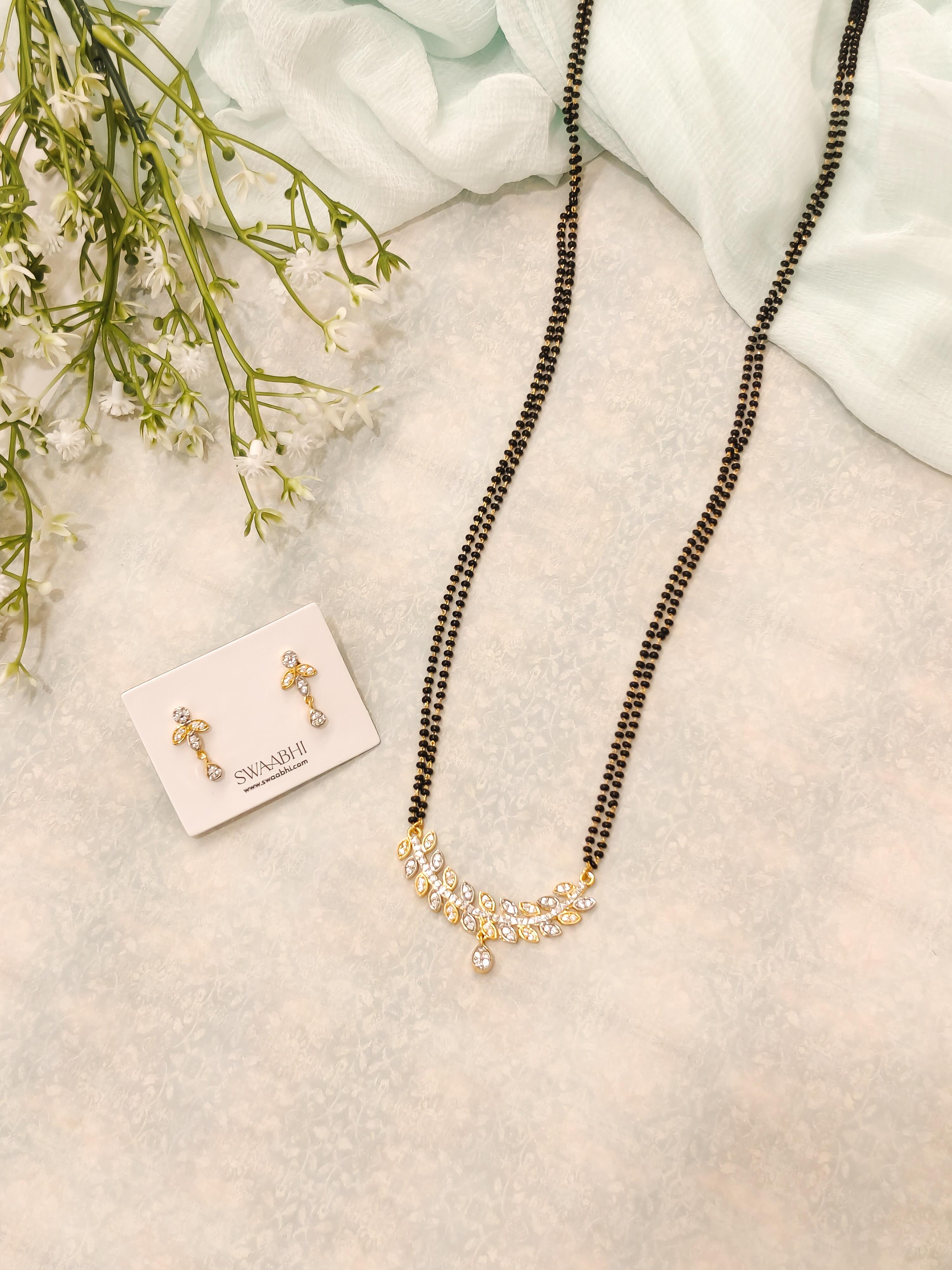 Leaf CZ Mangalsutra
