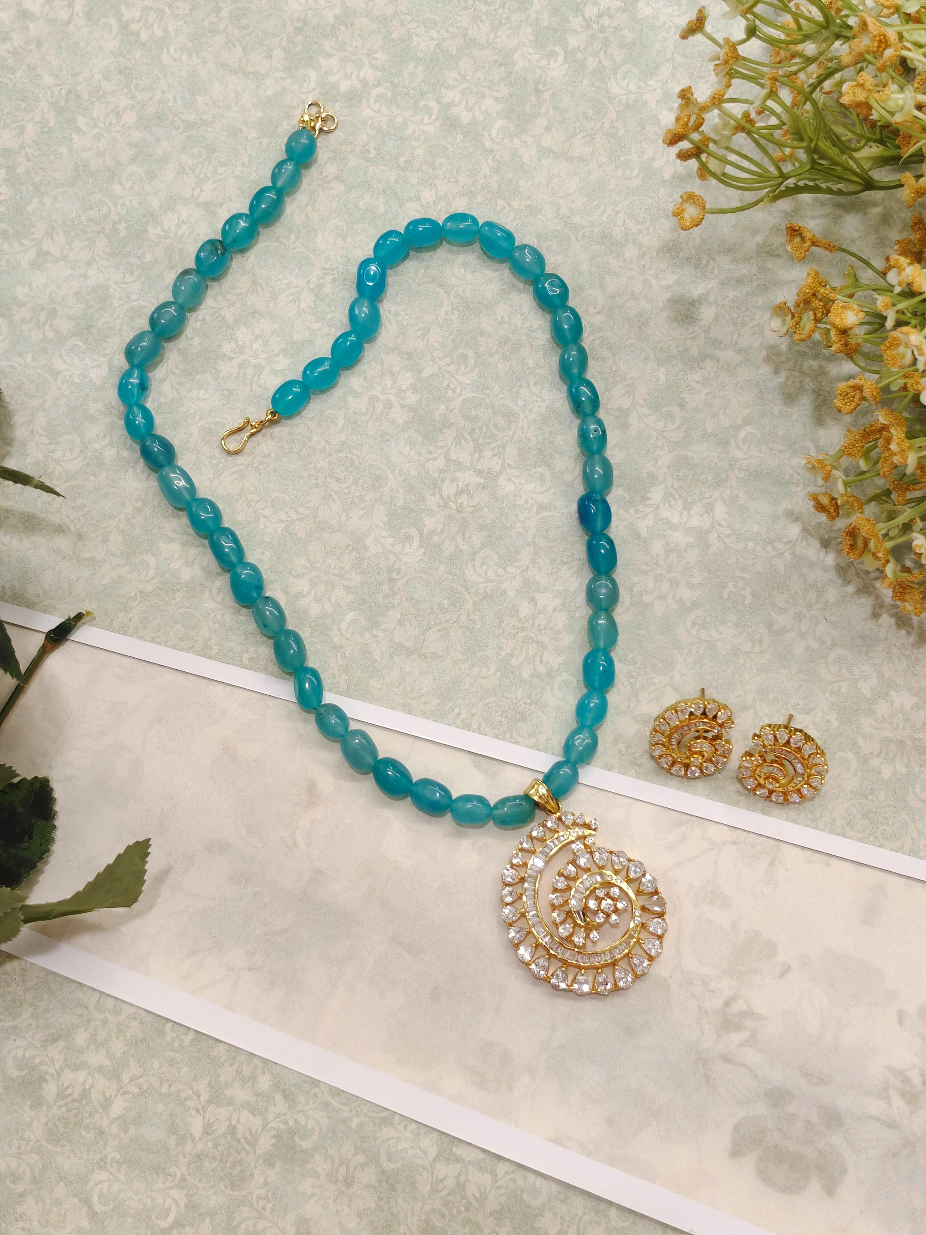 Palki CZ Necklace Set