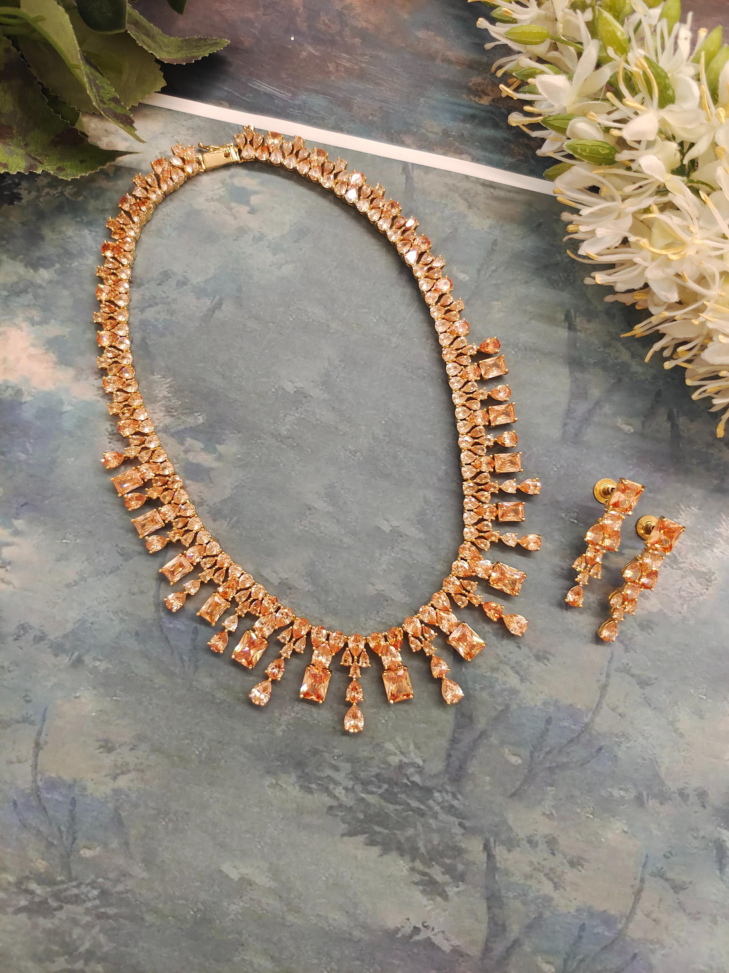 Tanya CZ Necklace Set