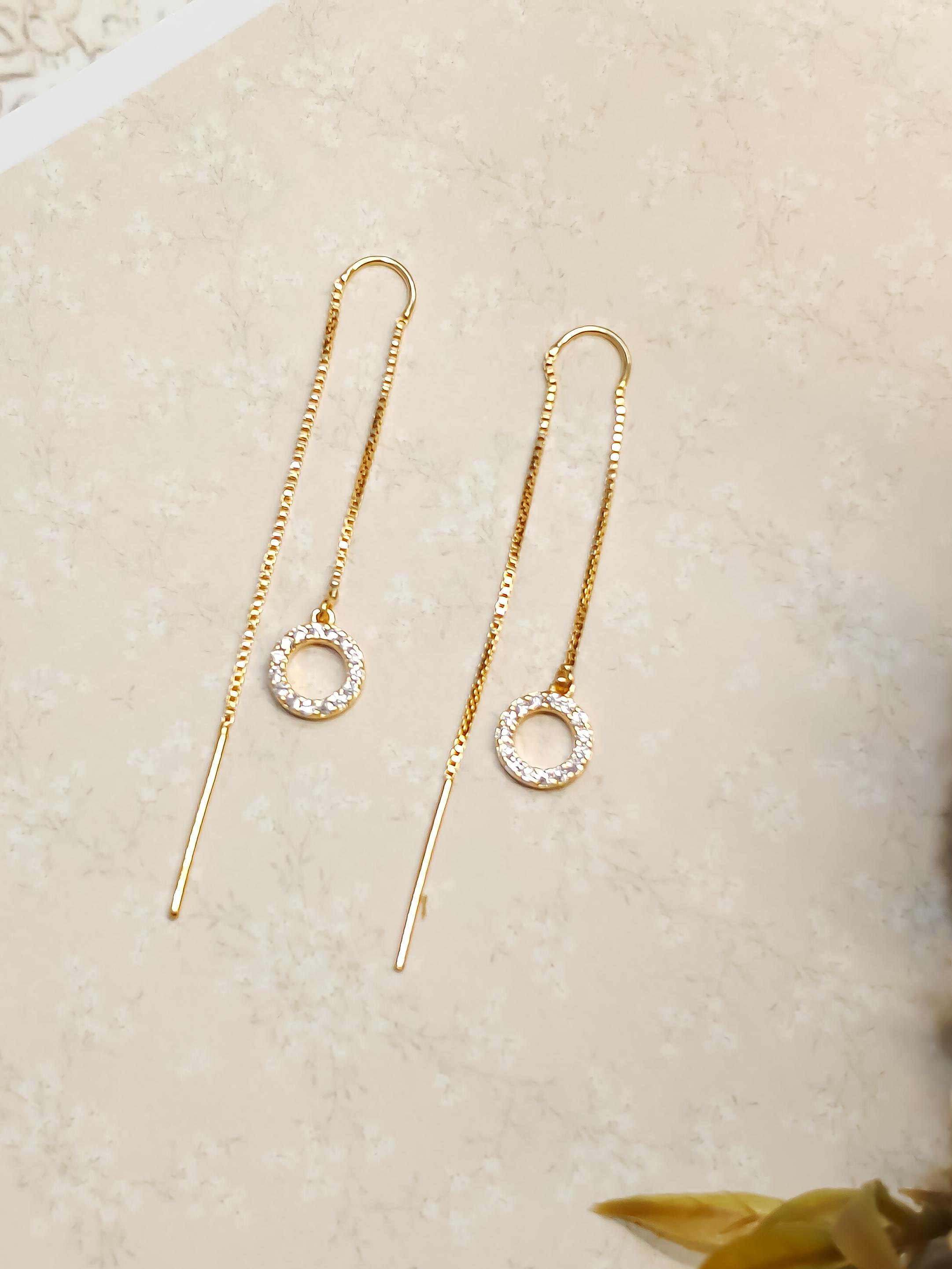 Sui Dhaaga CZ Earrings, Circle