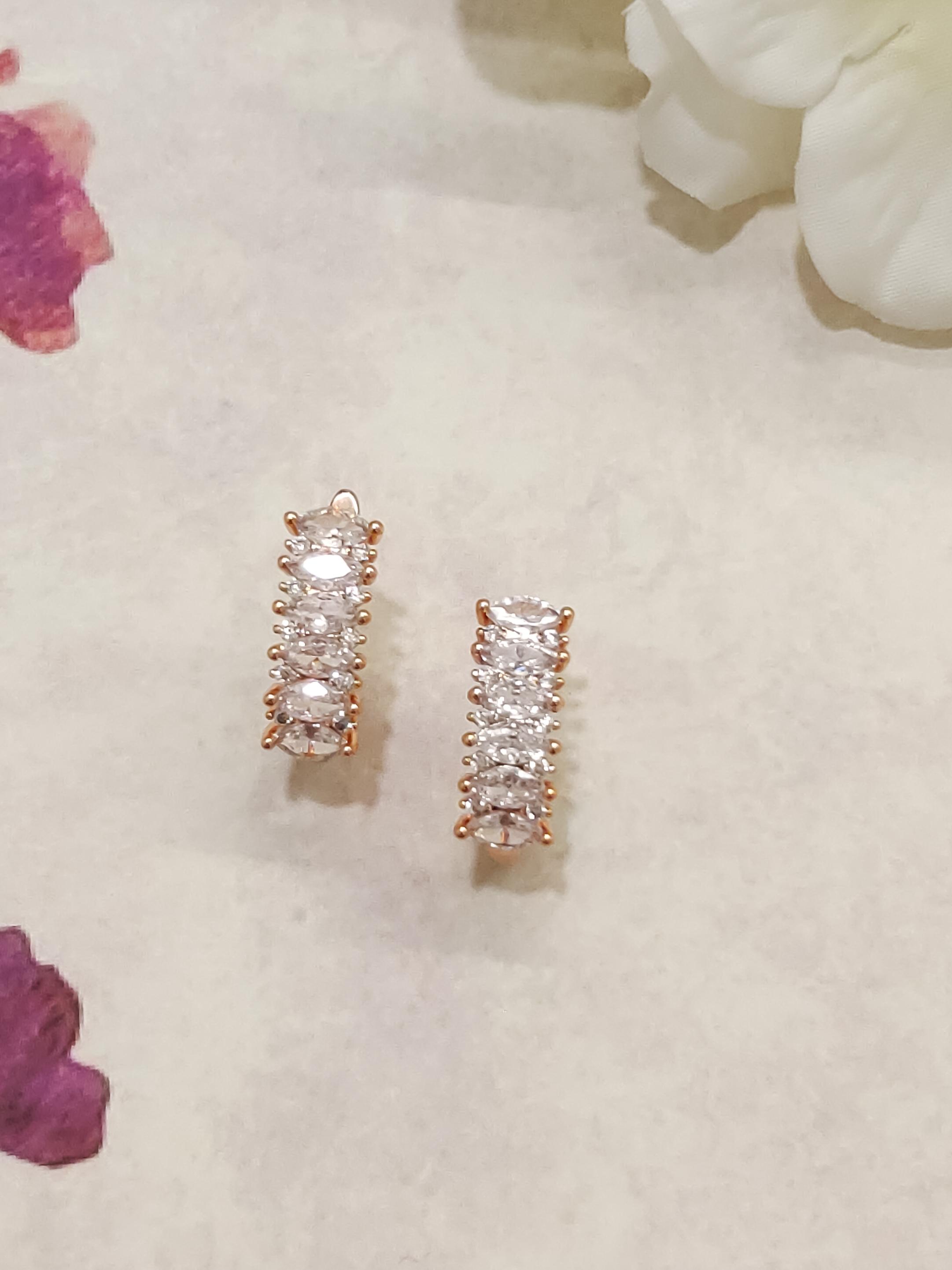 Miyaki CZ Hoop Earrings