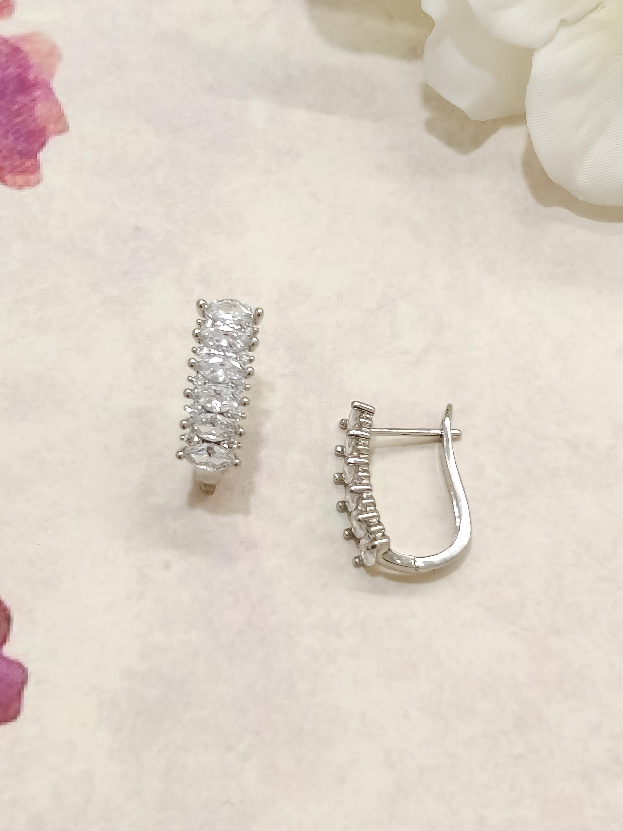 Miyaki CZ Hoop Earrings