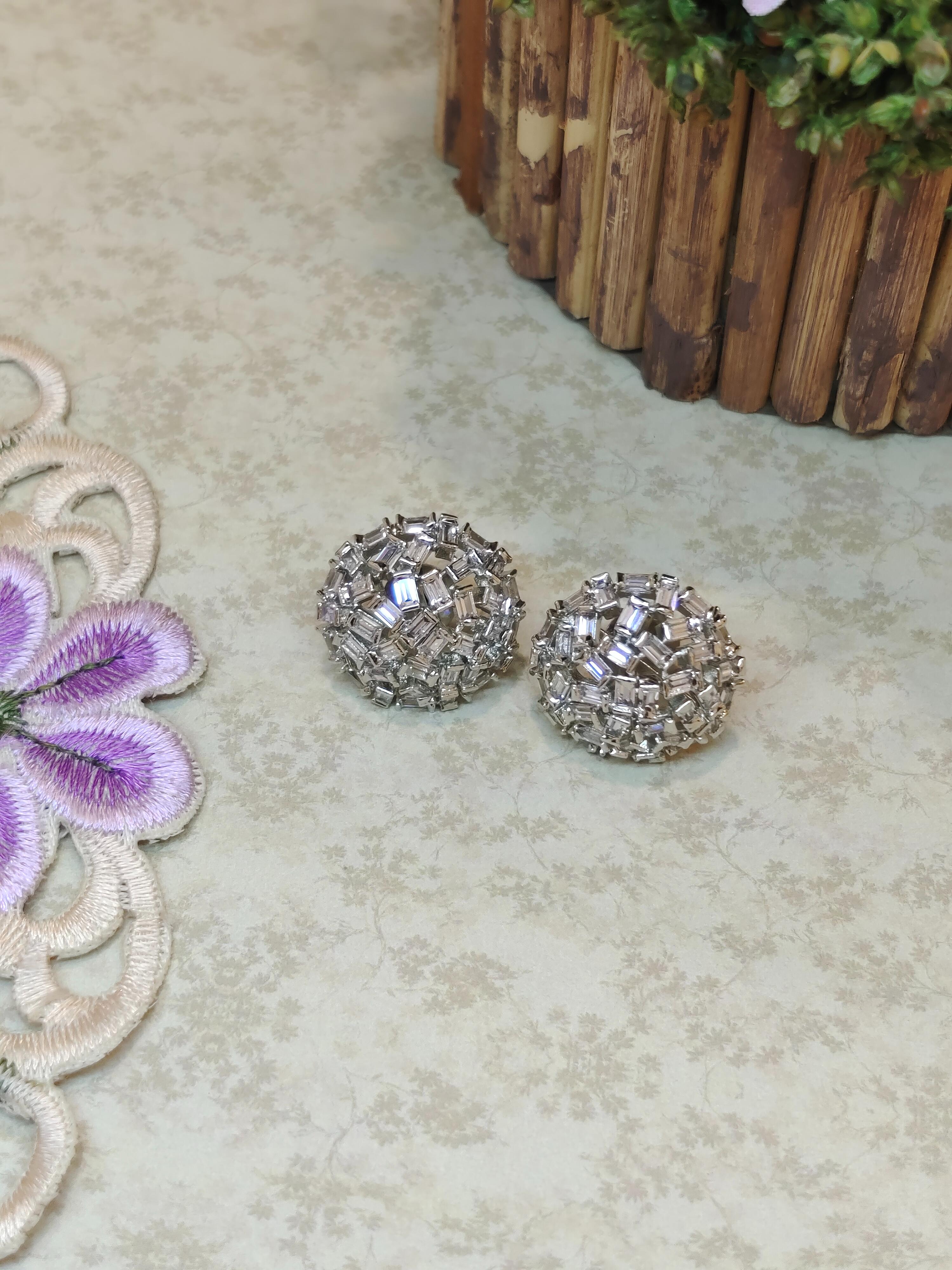 Minimal CZ Stone Earrings