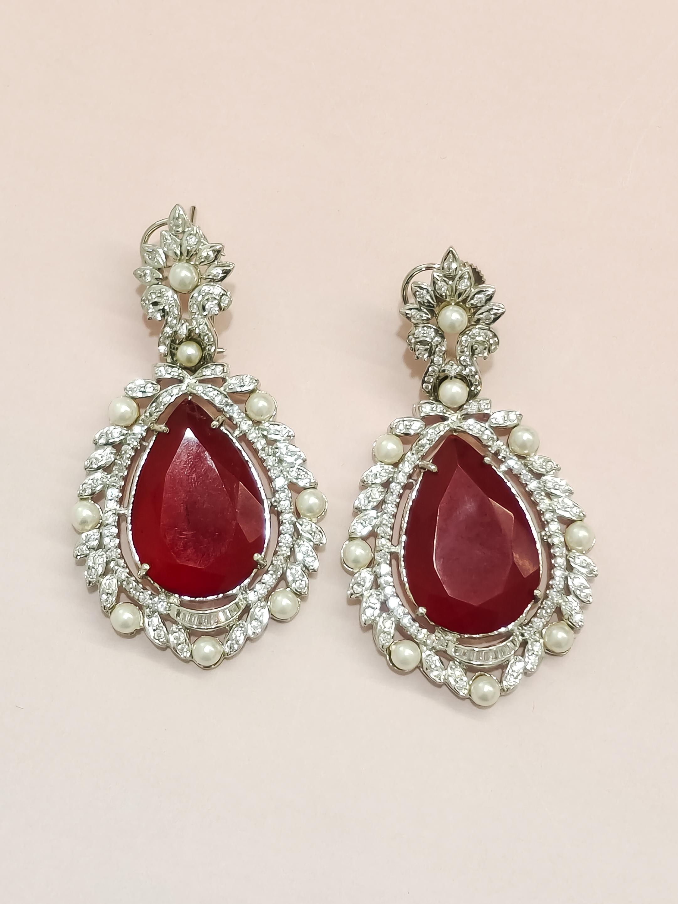 Sitara Statement CZ Earrings