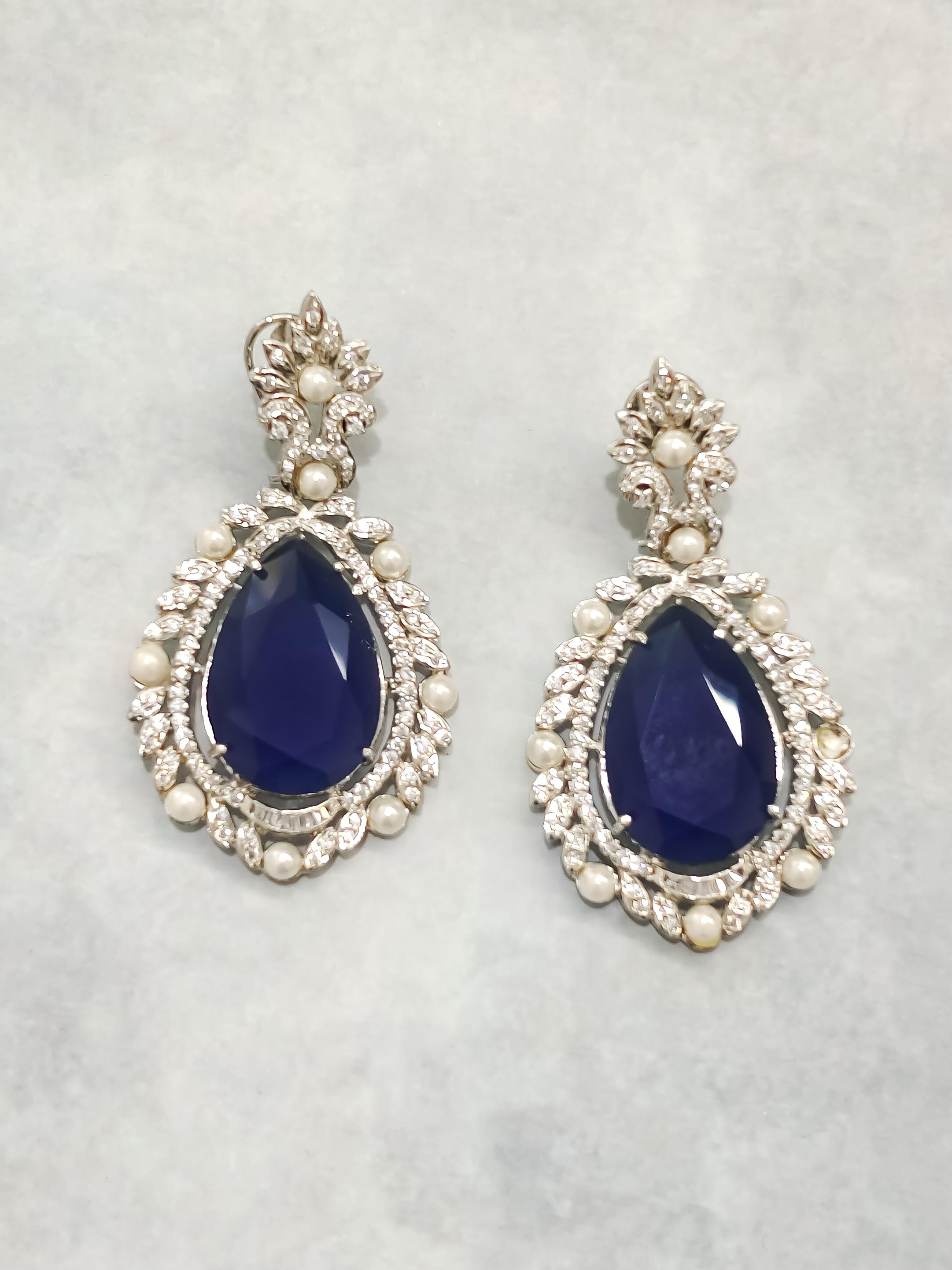 Sitara Statement CZ Earrings