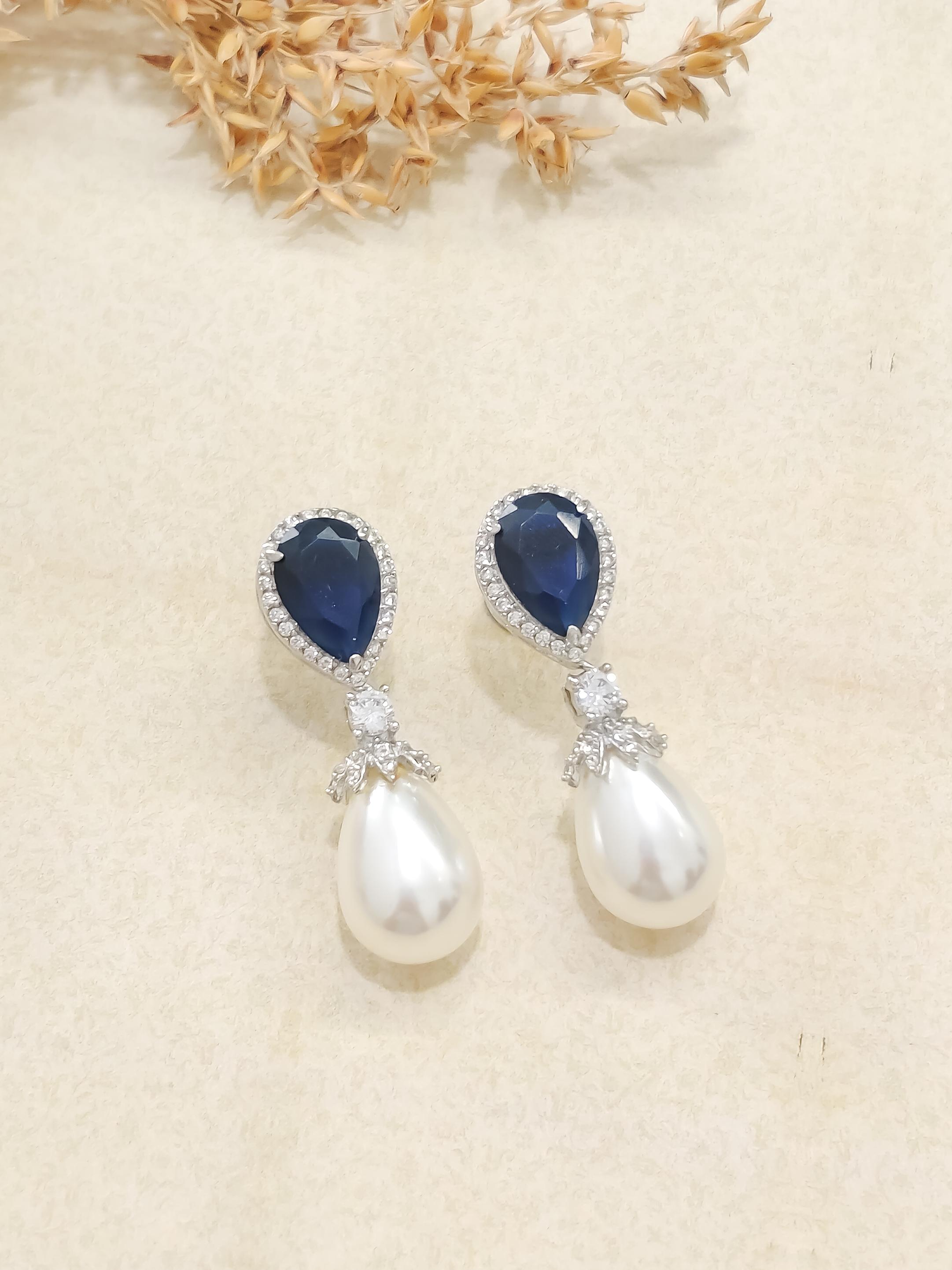 Colorful Pearl Drop Earrings