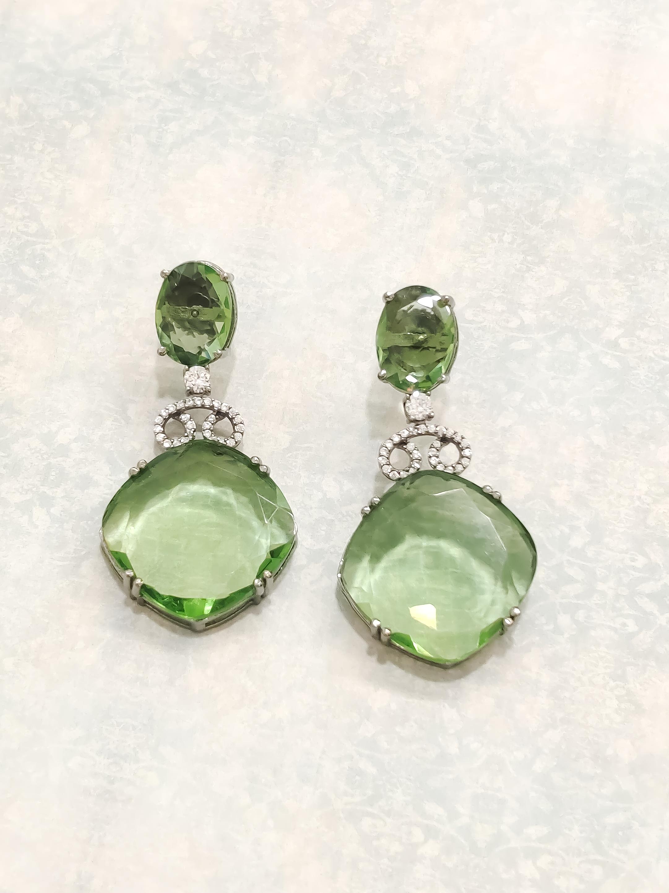 Bold Hydro Quartz Earrings