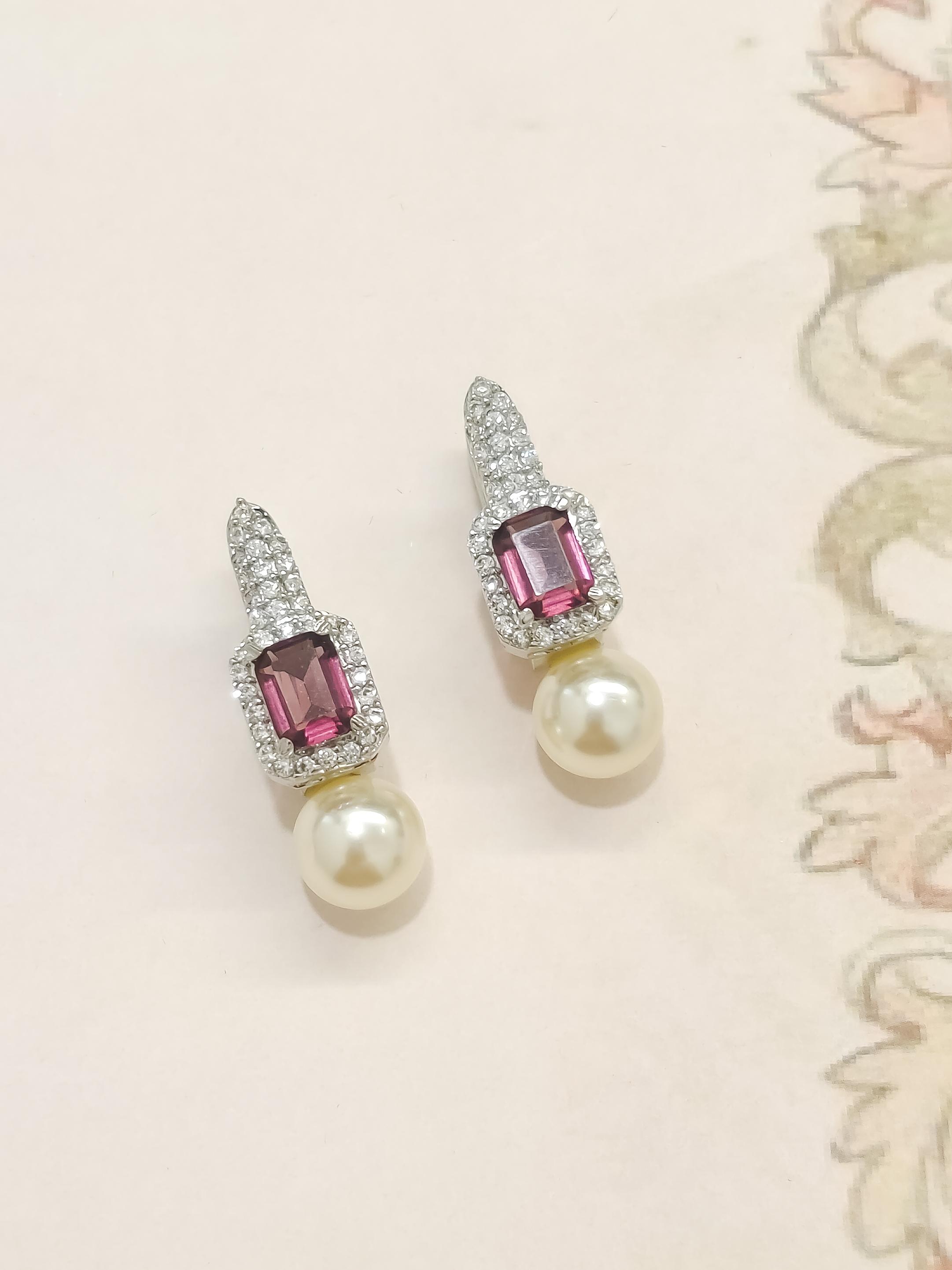 Rei Colorful CZ Earrings