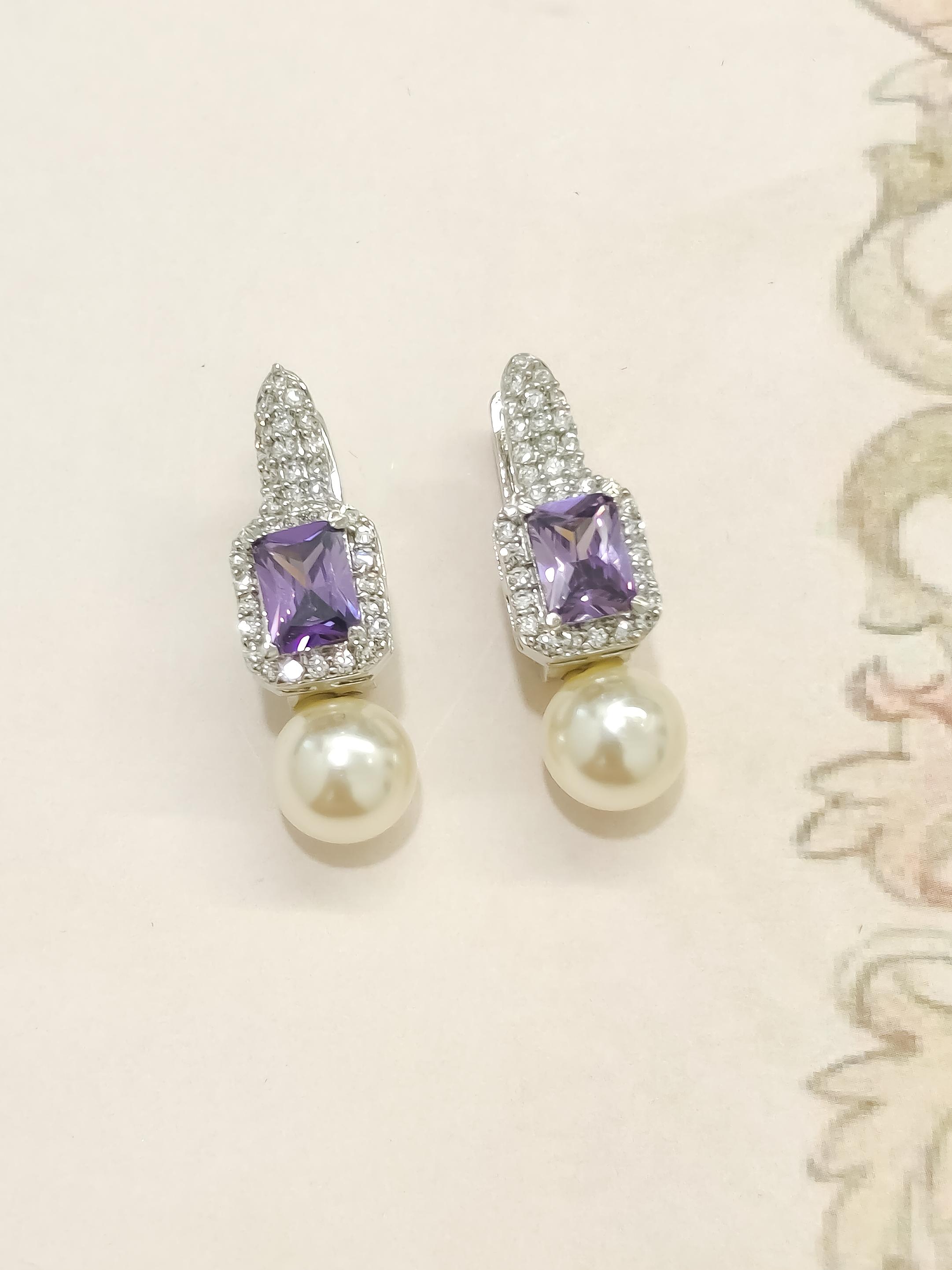 Rei Colorful CZ Earrings