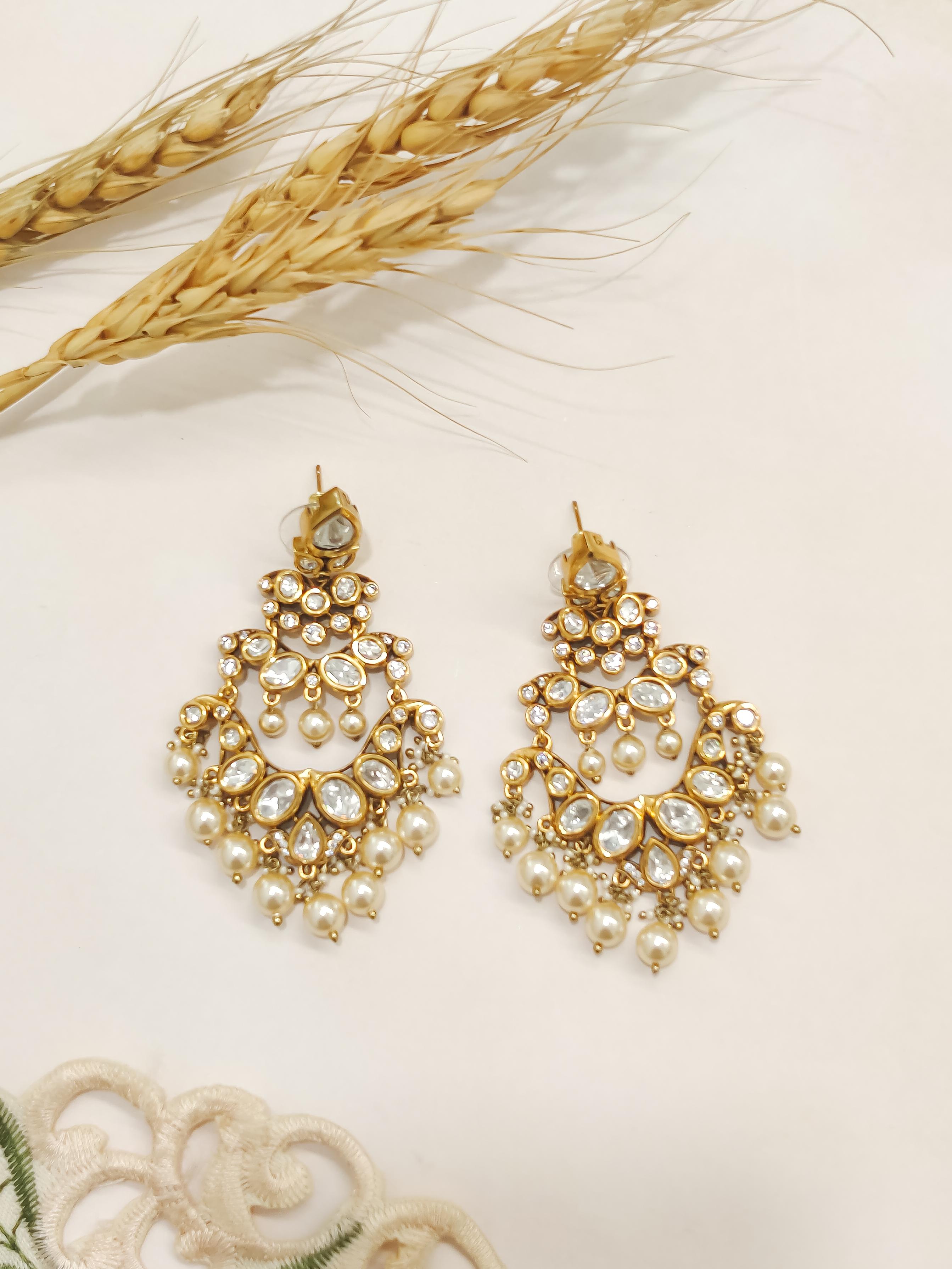 Mira Polki Earrings