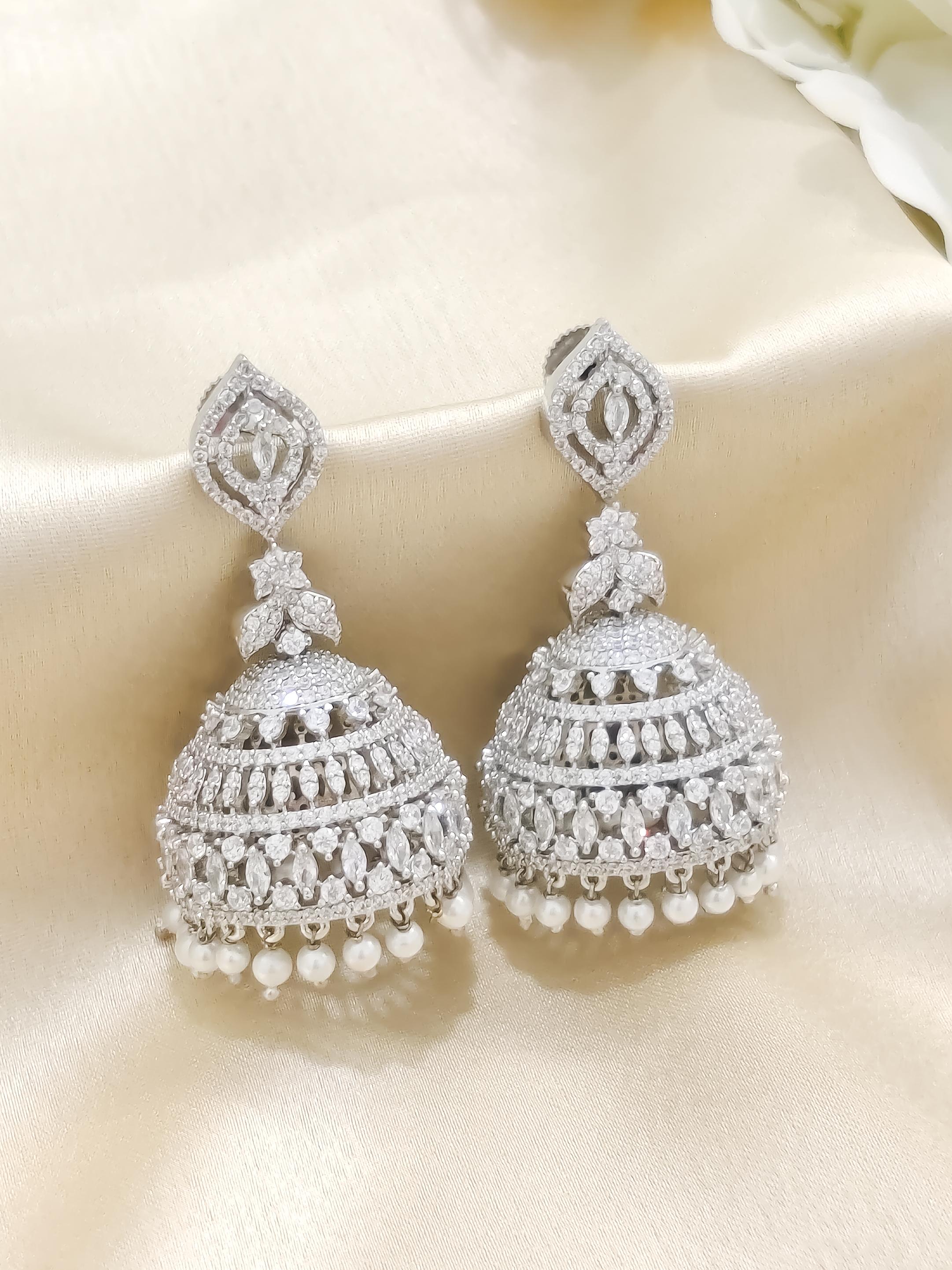 CZ Stones Jhumka