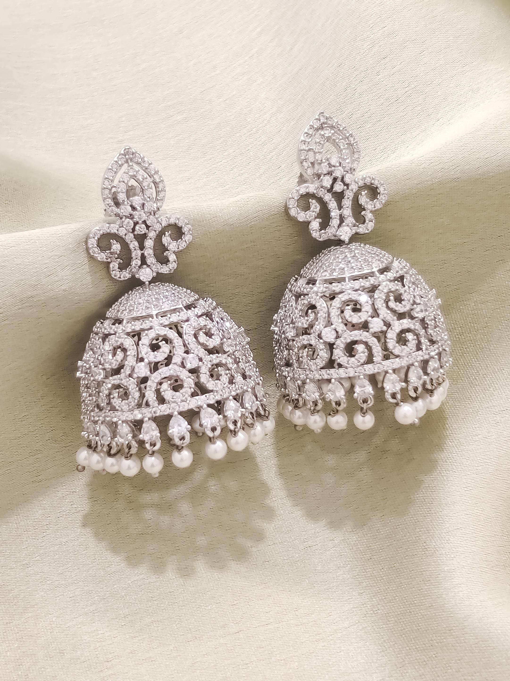 Pearls CZ Jhumka