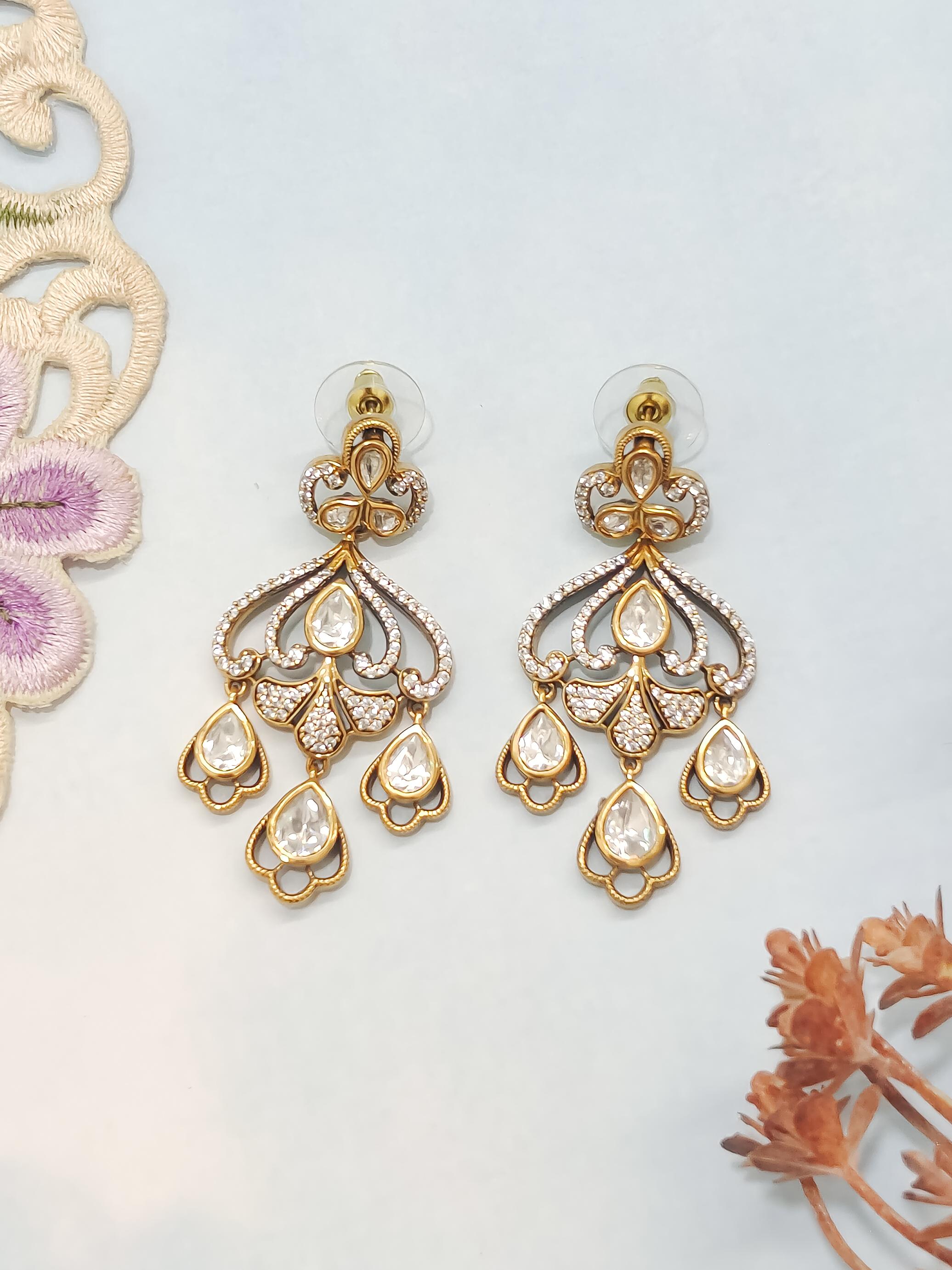 Tear Drop Victorian Earrings