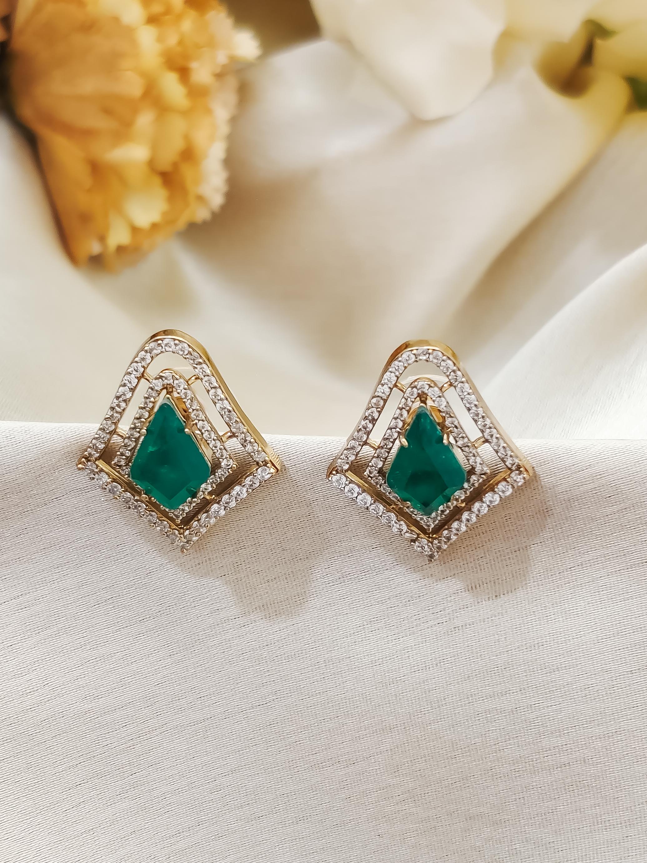 Siya CZ Stud Earrings