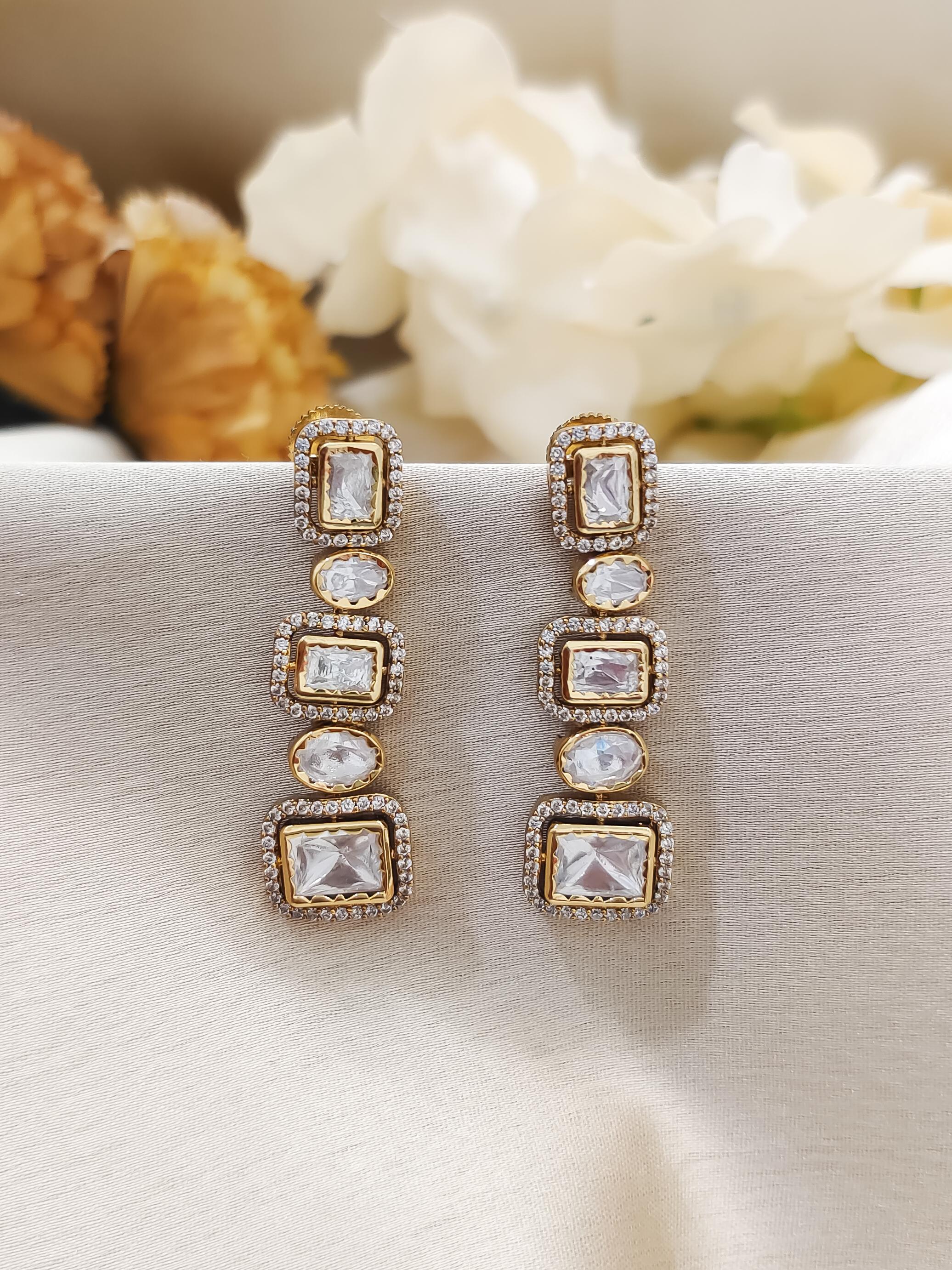 Rashmika Kundan Earrings