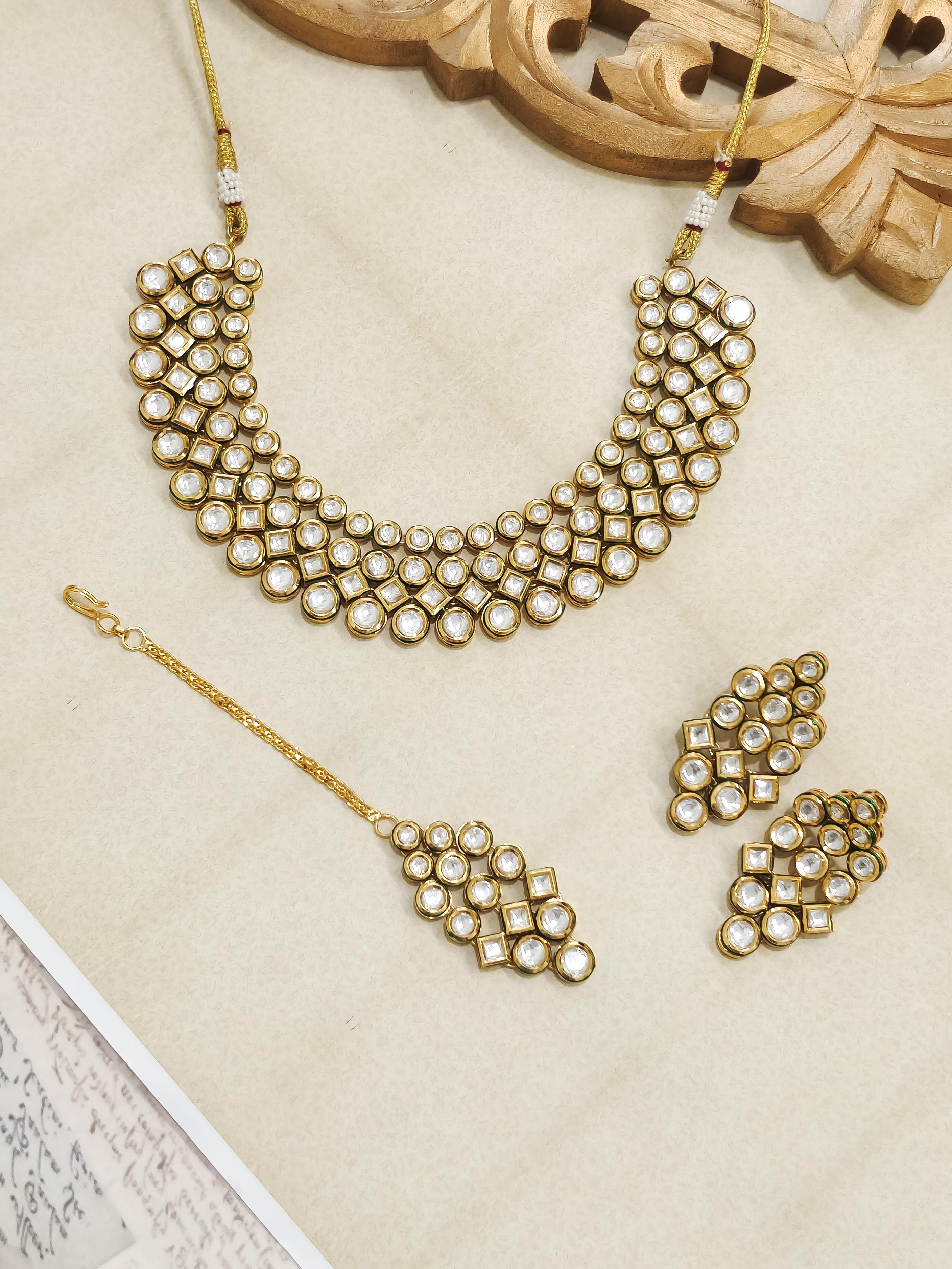 Dabi Kundan Choker Necklace