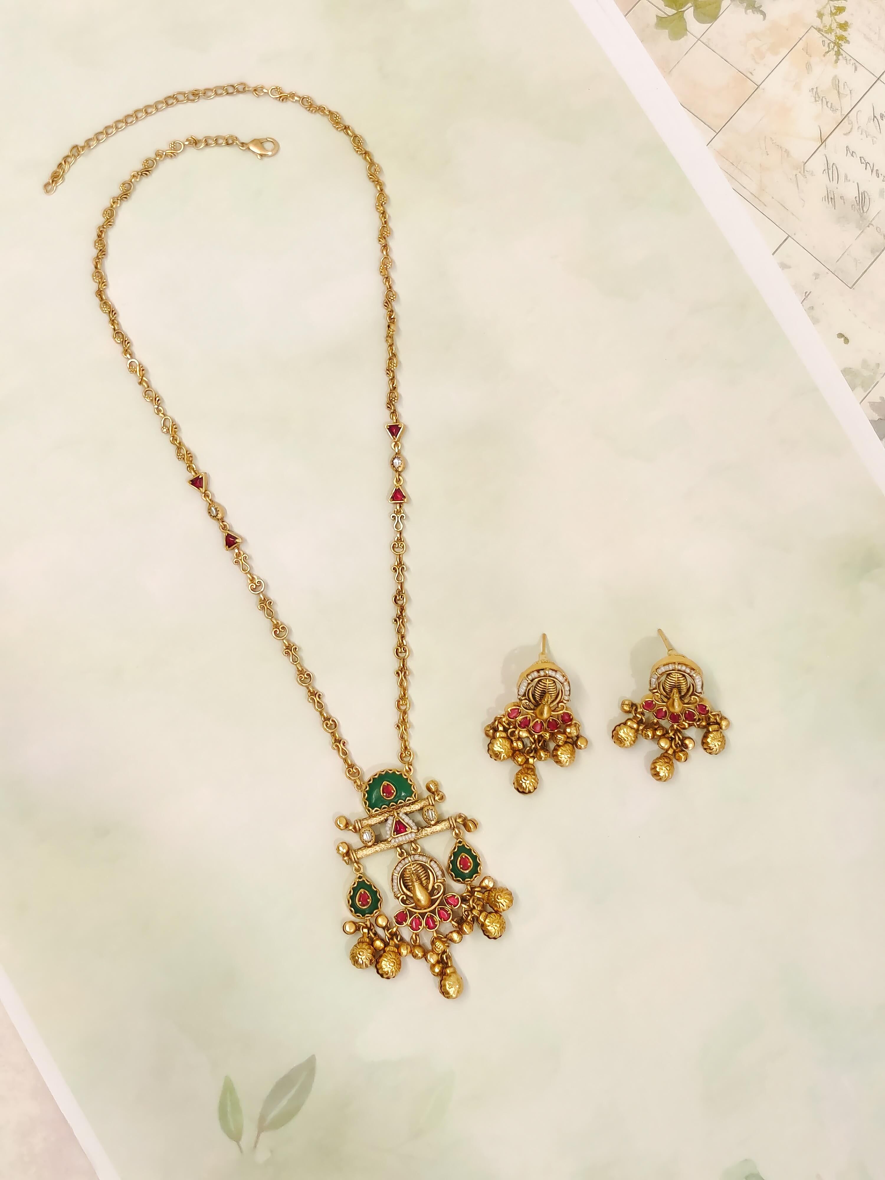 Mayura Nakshi Temple Necklace