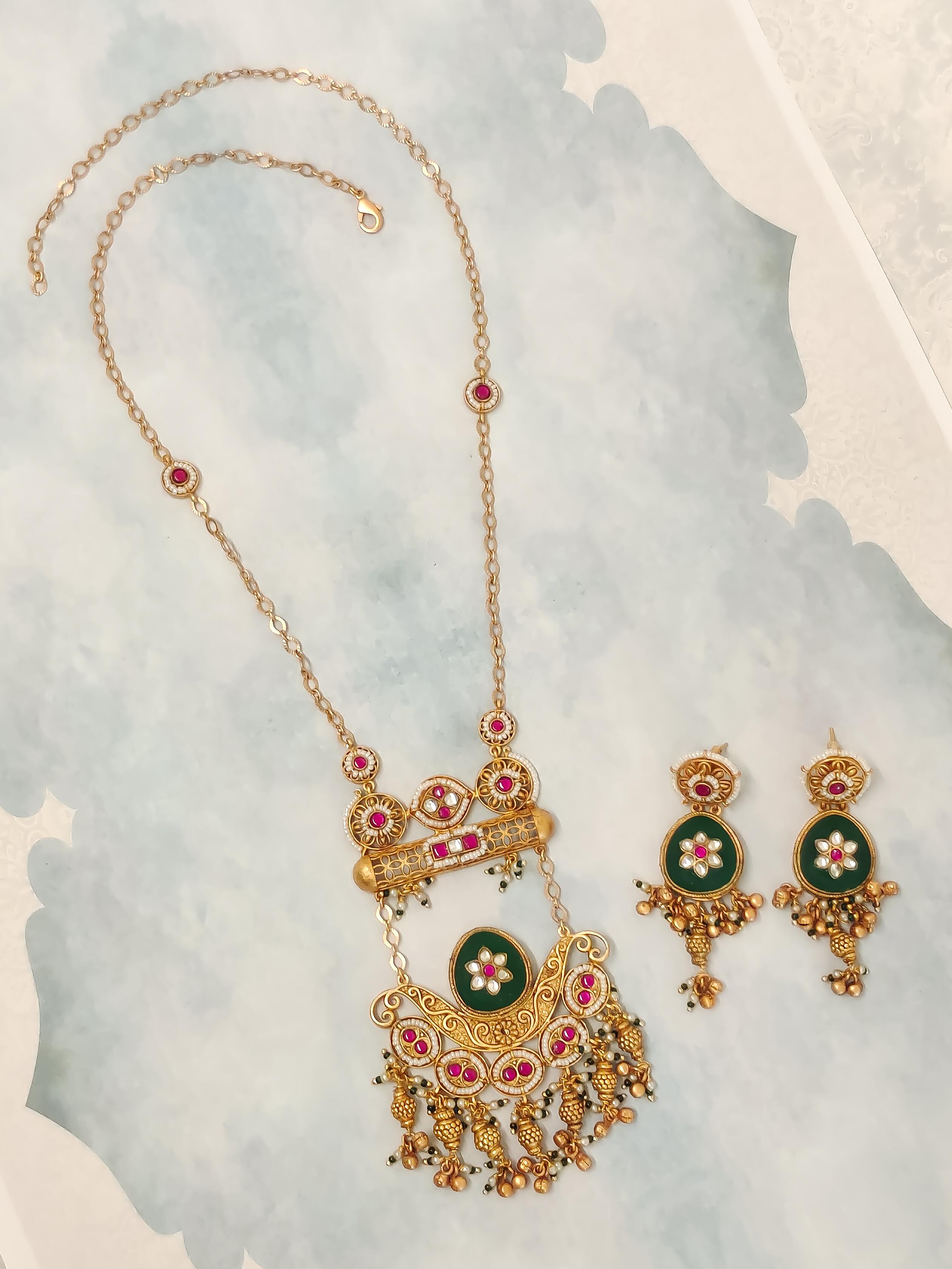 Rashmika Temple Necklace