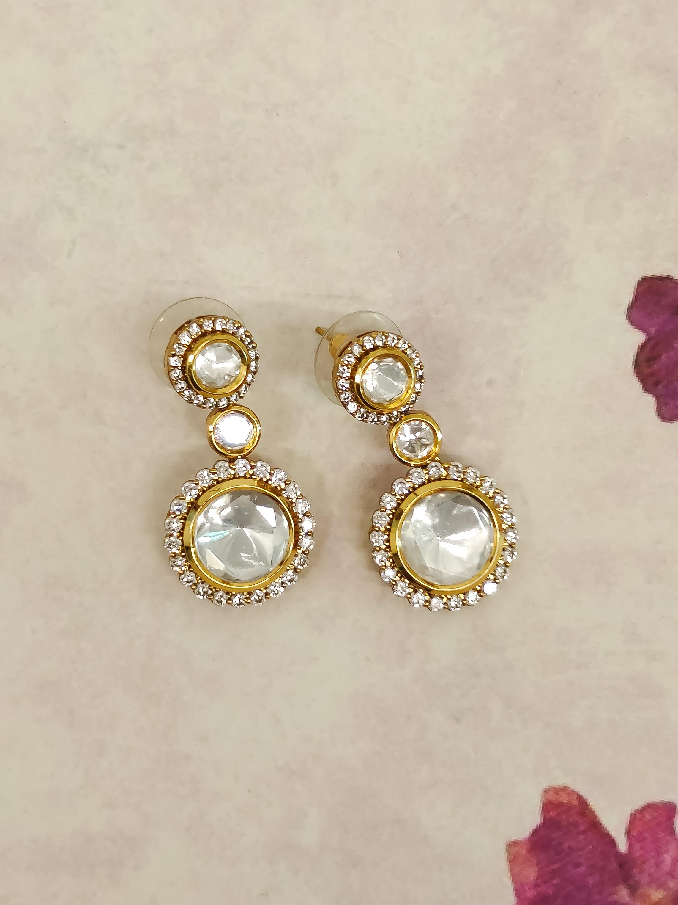 Jivika Kundan Earrings