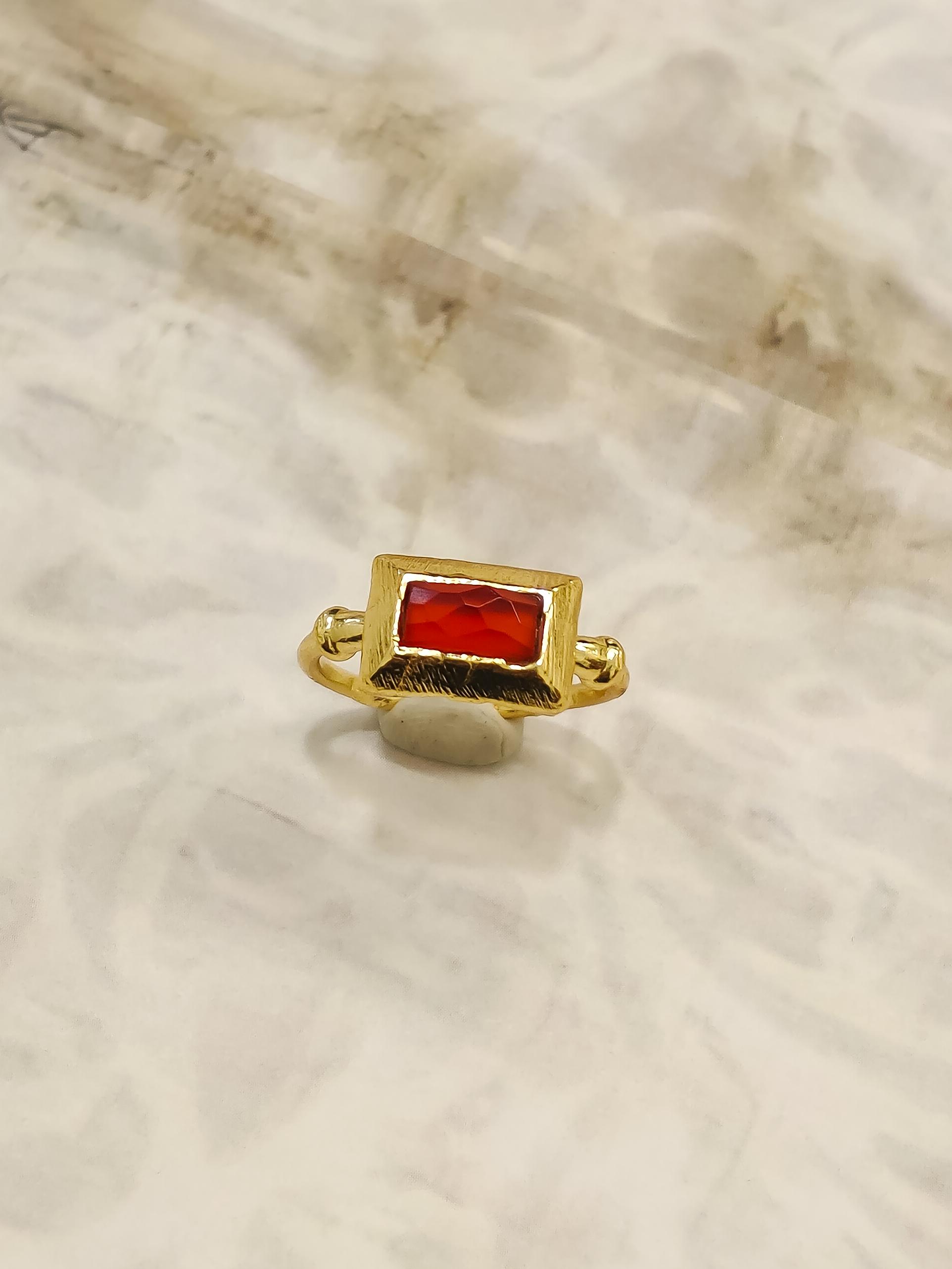 Aura Gem Drop Ring