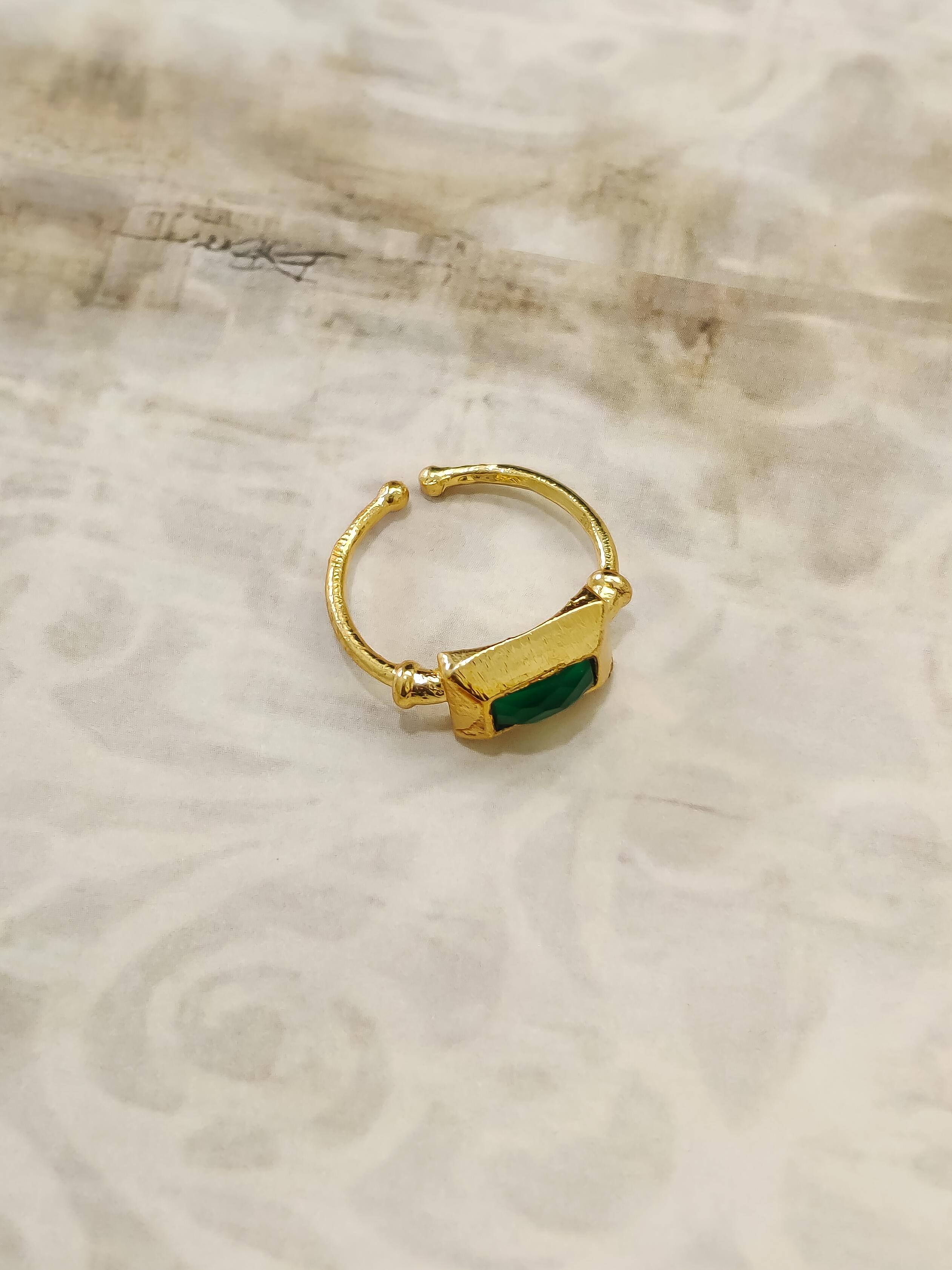 Aura Gem Drop Ring