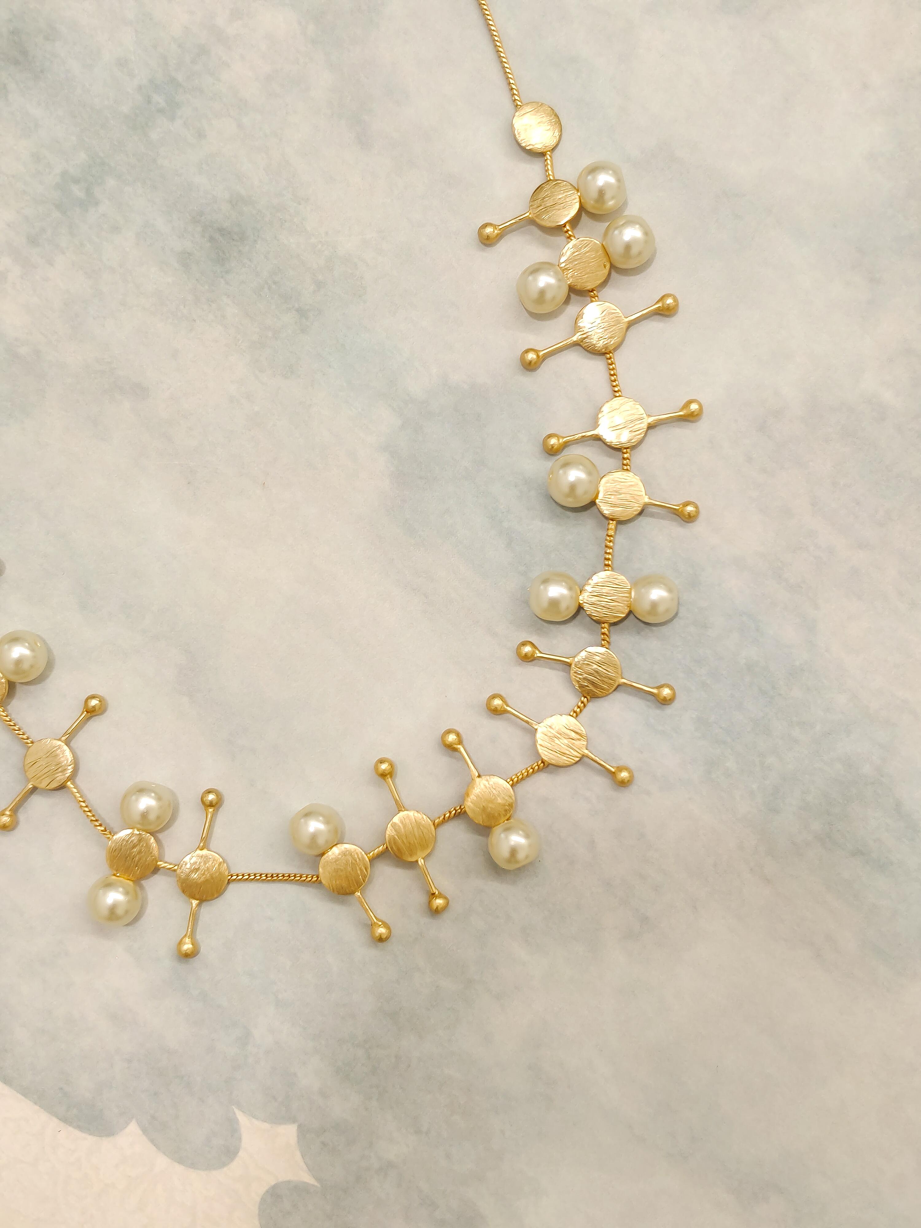 Pearl Link Choker Necklace