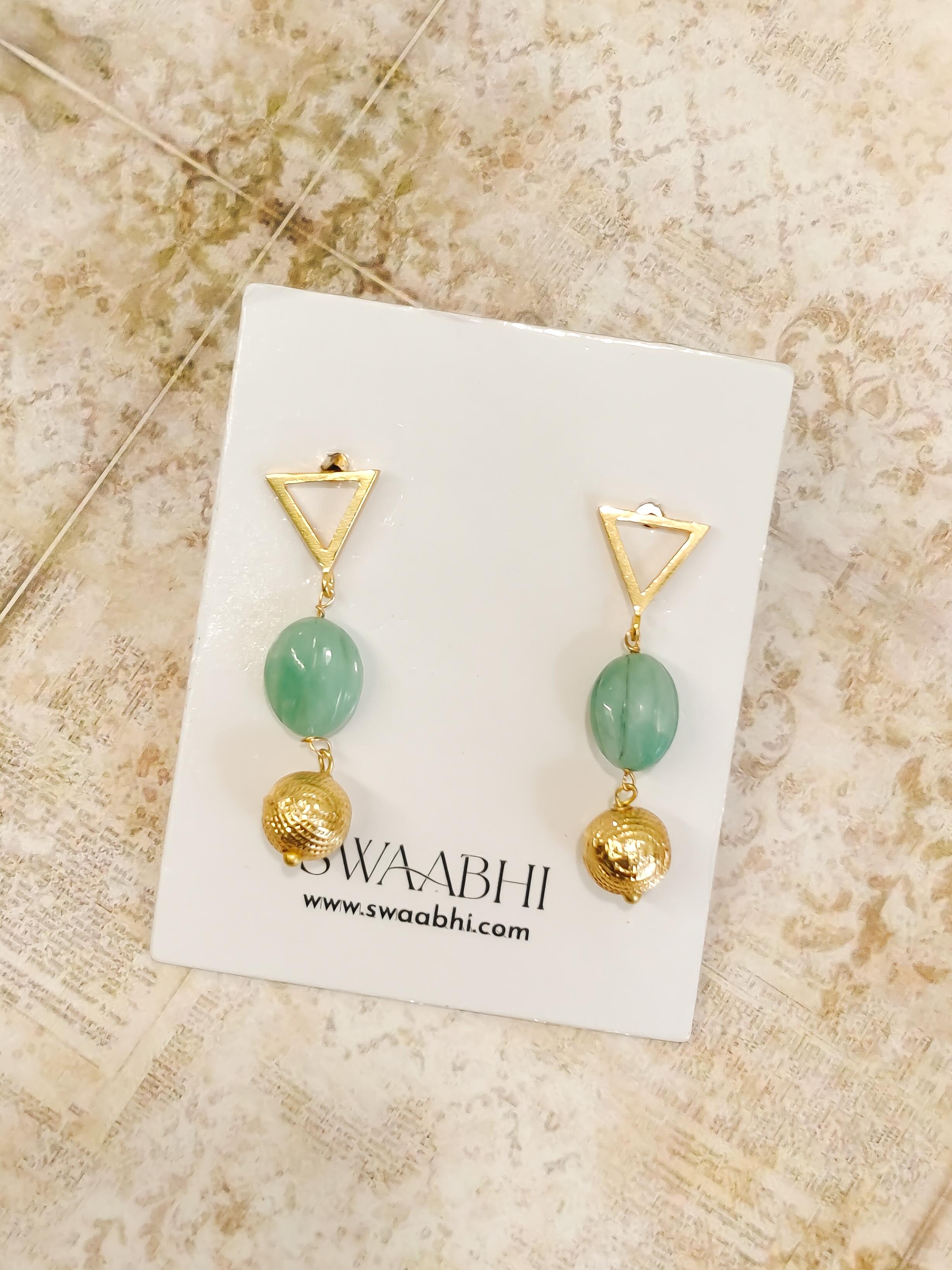 Aventurine Charm Earrings
