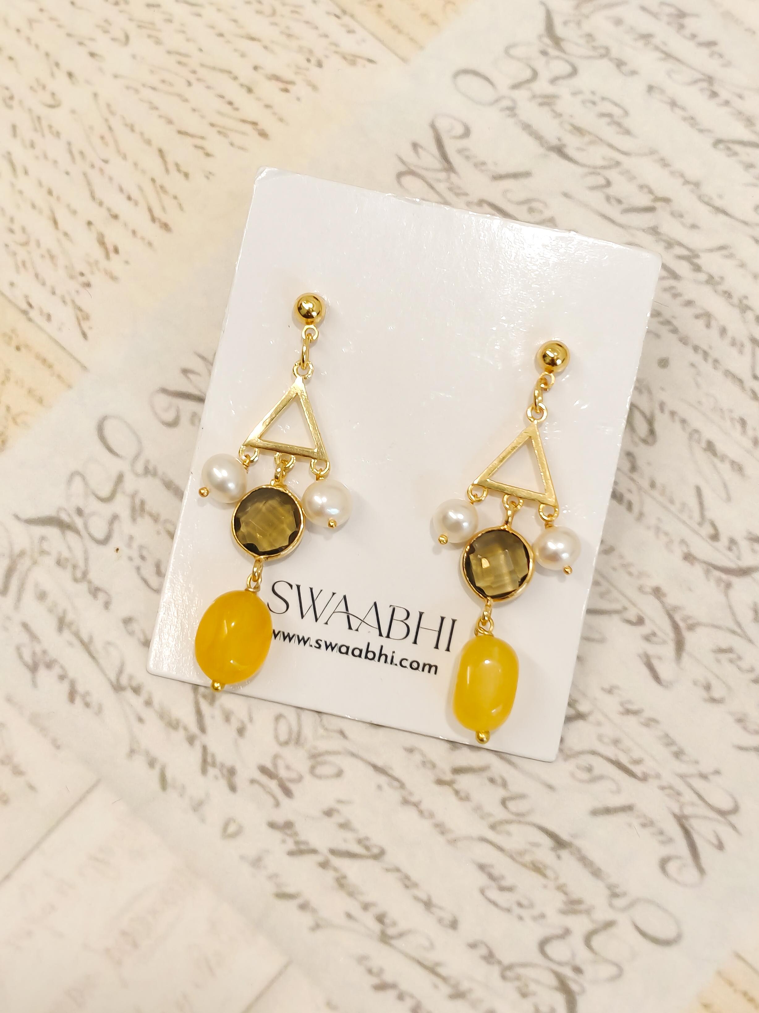 Sunlit Facet Dangler Earrings