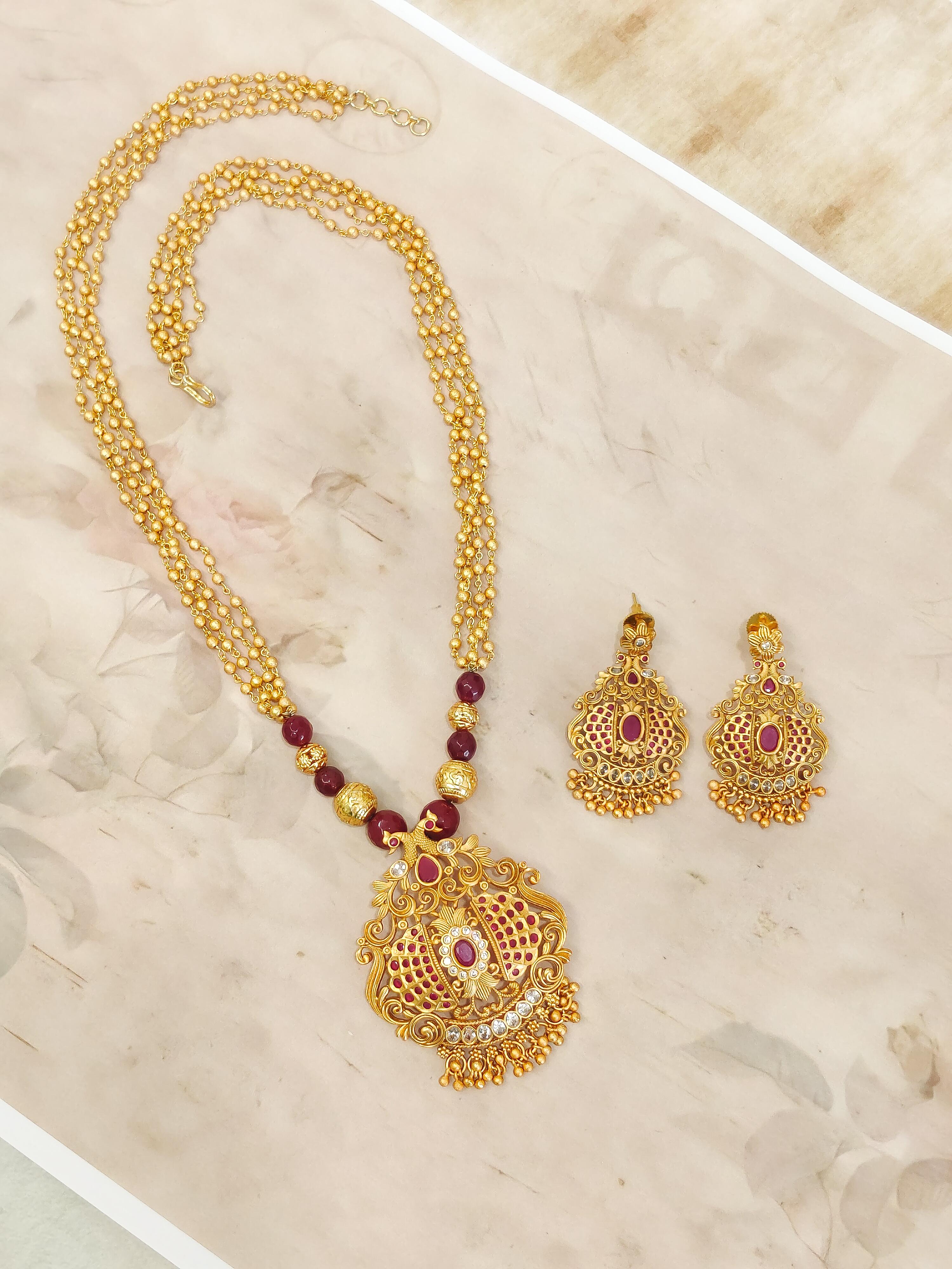Tanvi Temple Necklace
