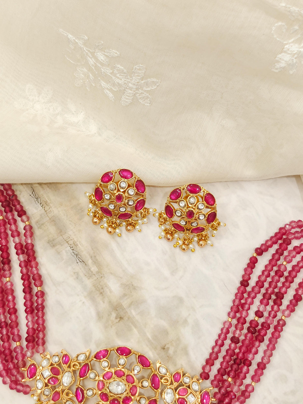 Ruby Bloom Kundan Choker