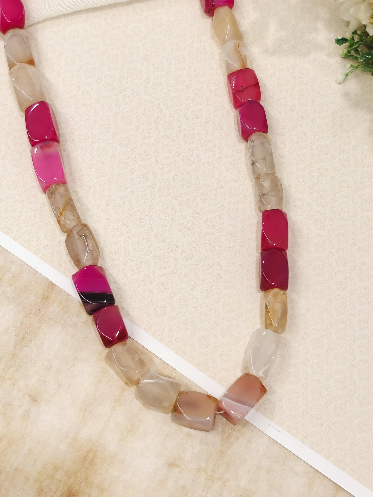 Pink Onyx Necklace