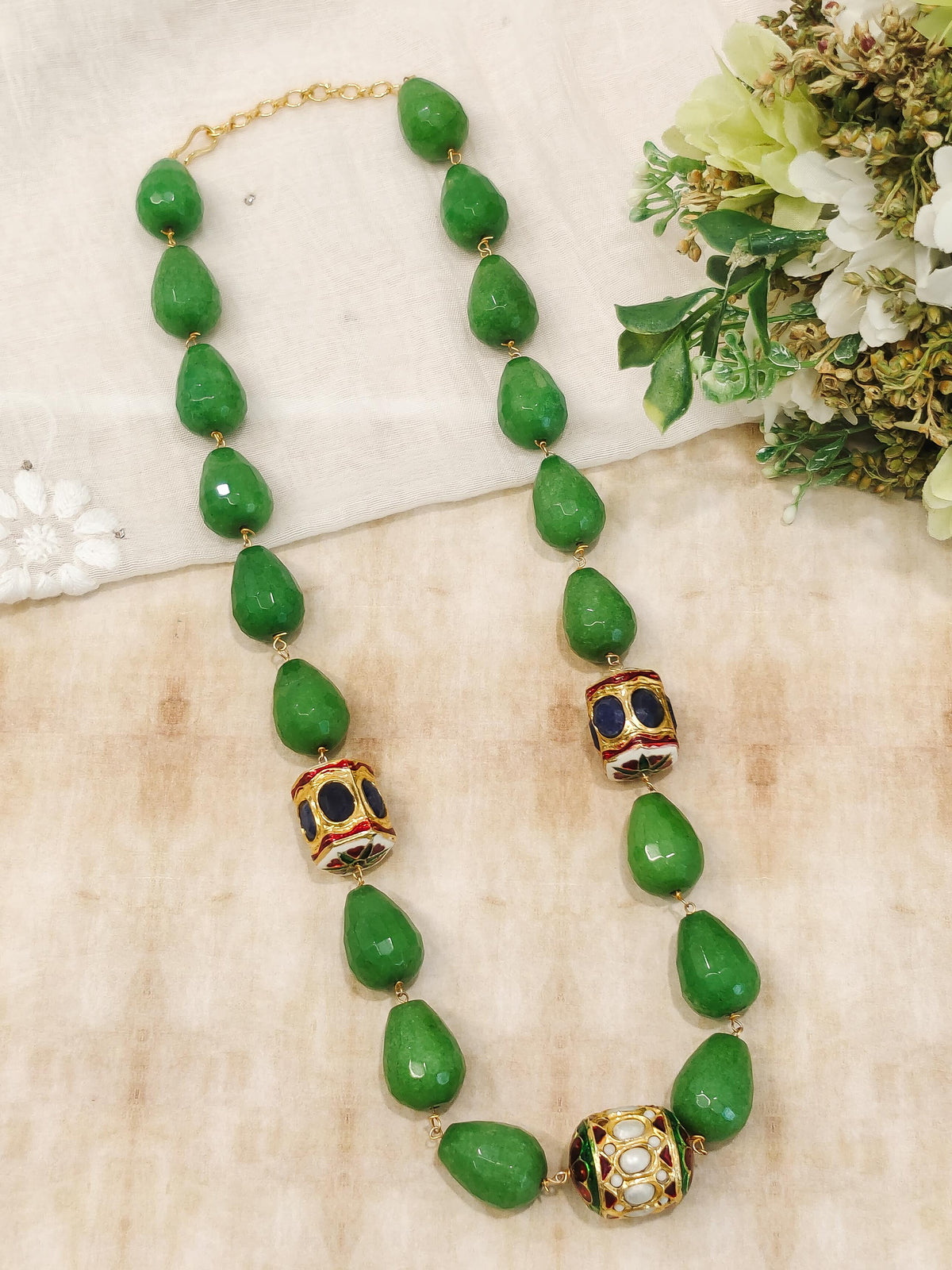 Regal Chic Beaded Necklace