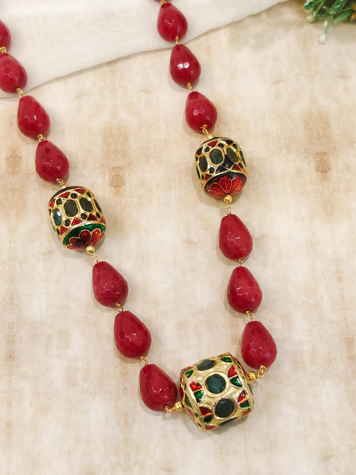 Regal Chic Beaded Necklace