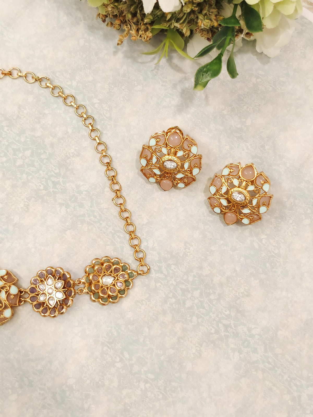 Myra Floral Moissanite Choker