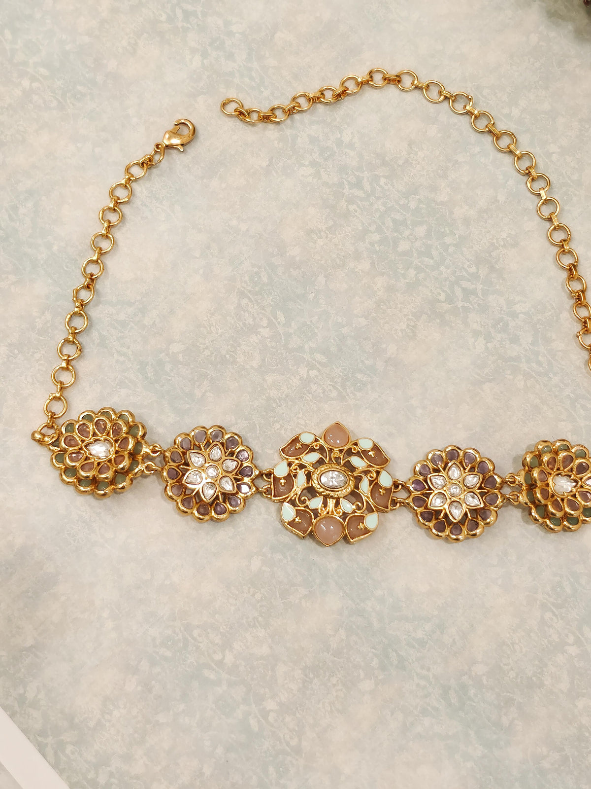 Myra Floral Moissanite Choker