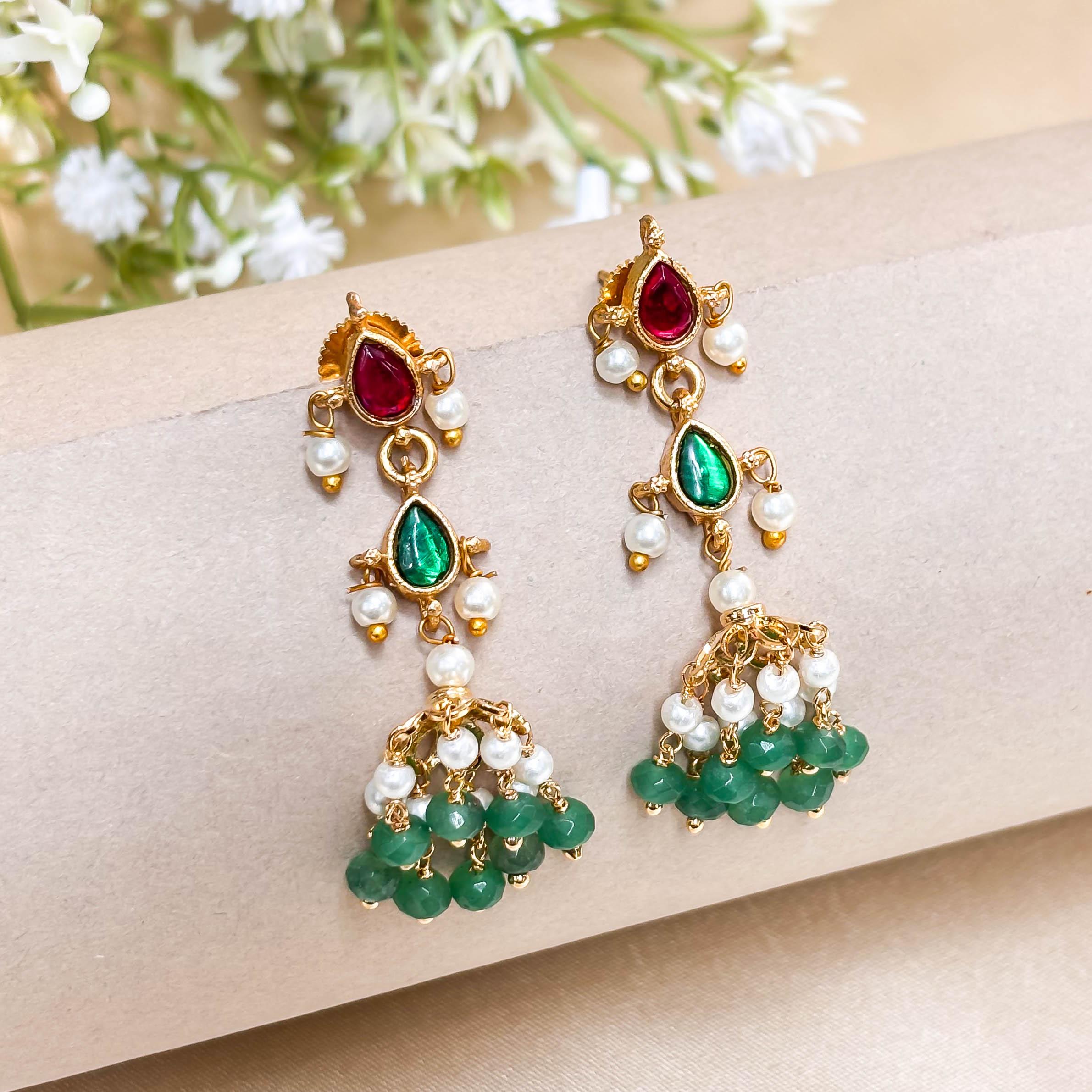 Maya Jadau Earrings