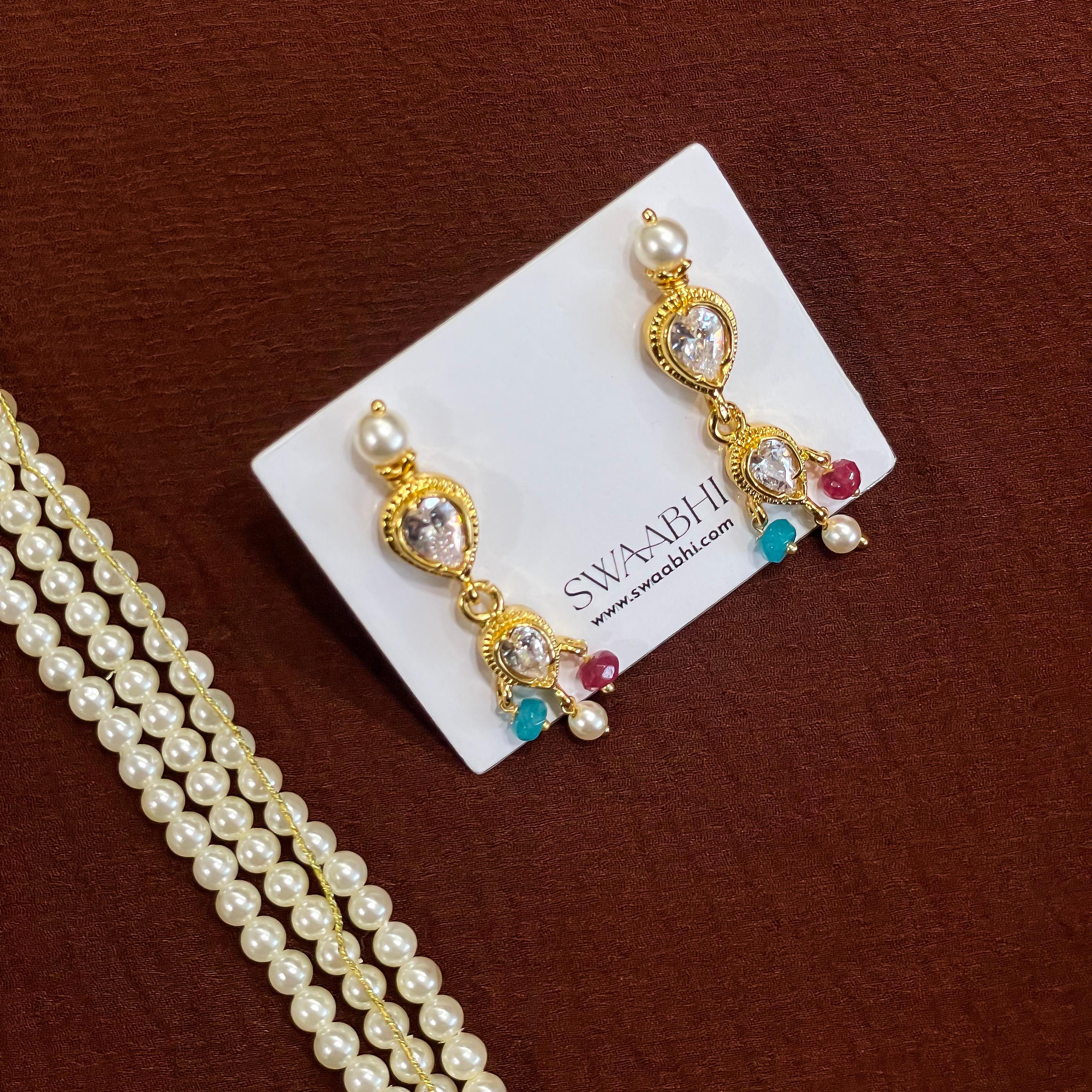 Navratna Tanmani Pearl Necklace