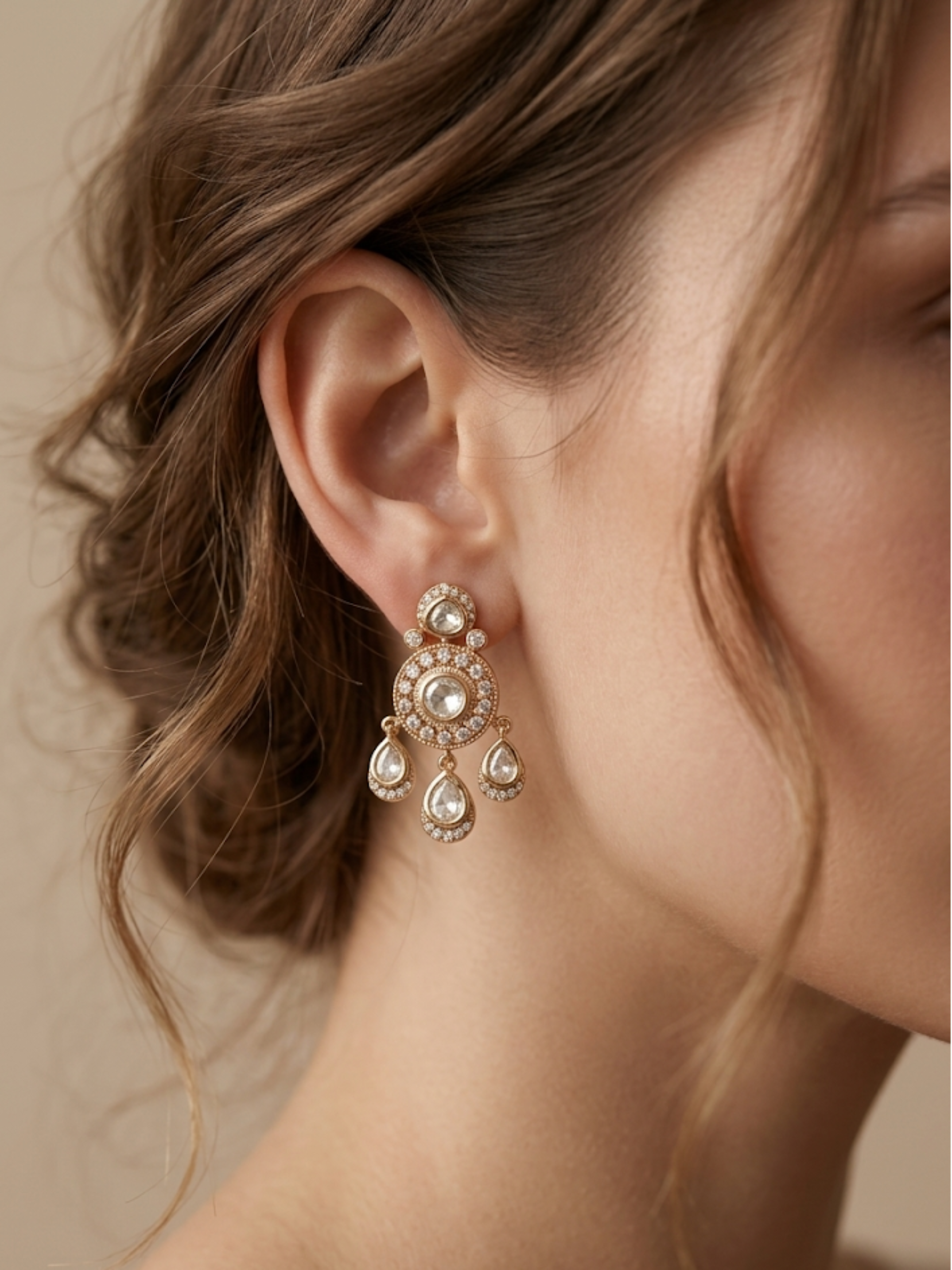 Amulya Kundan Earrings