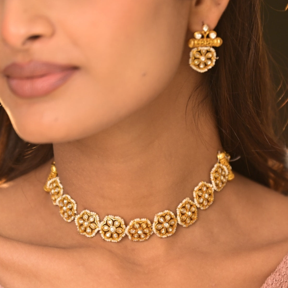 Dainty Flower Motif Necklace | 925 Pure Silver