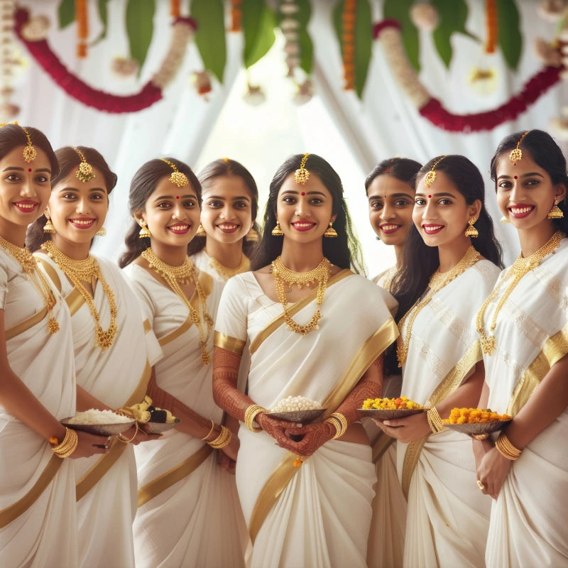 The Complete South Indian Look with Onam Jewellery