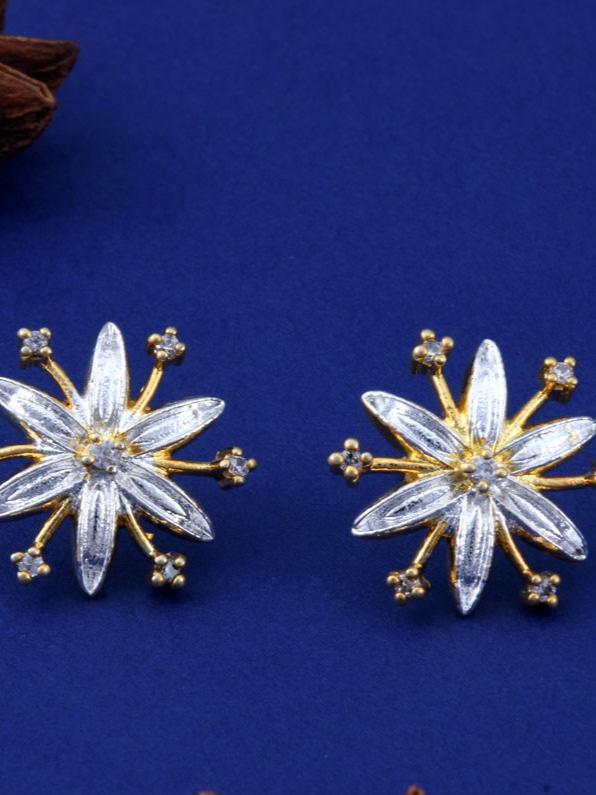 Star Anise Gold+Silver Spice Earrings
