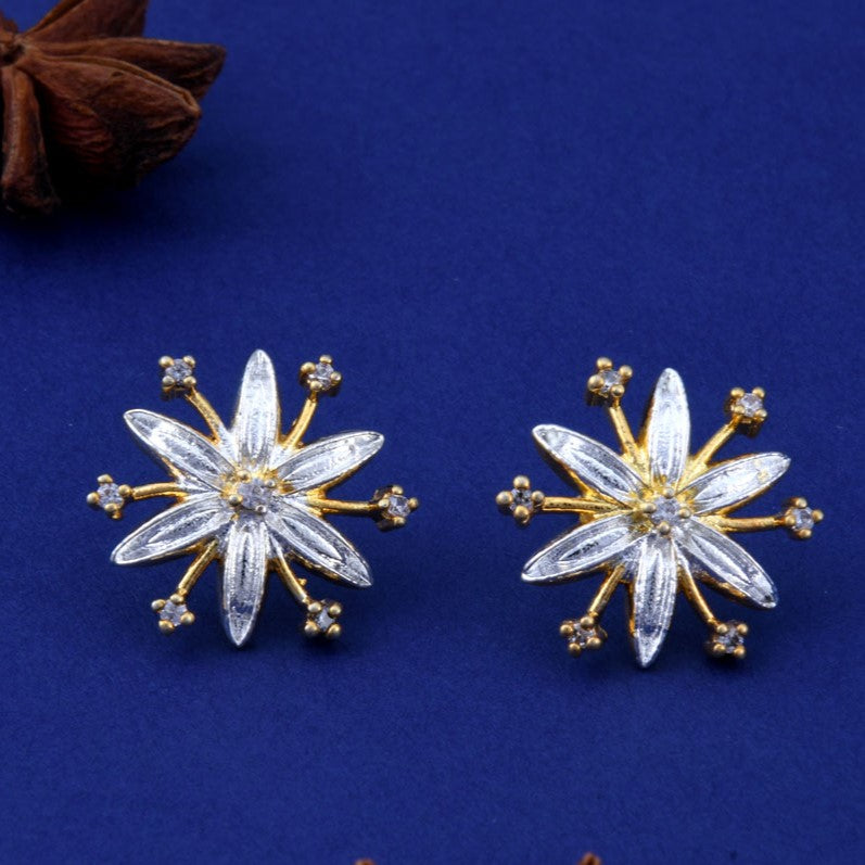 Star Anise Gold+Silver Spice Earrings