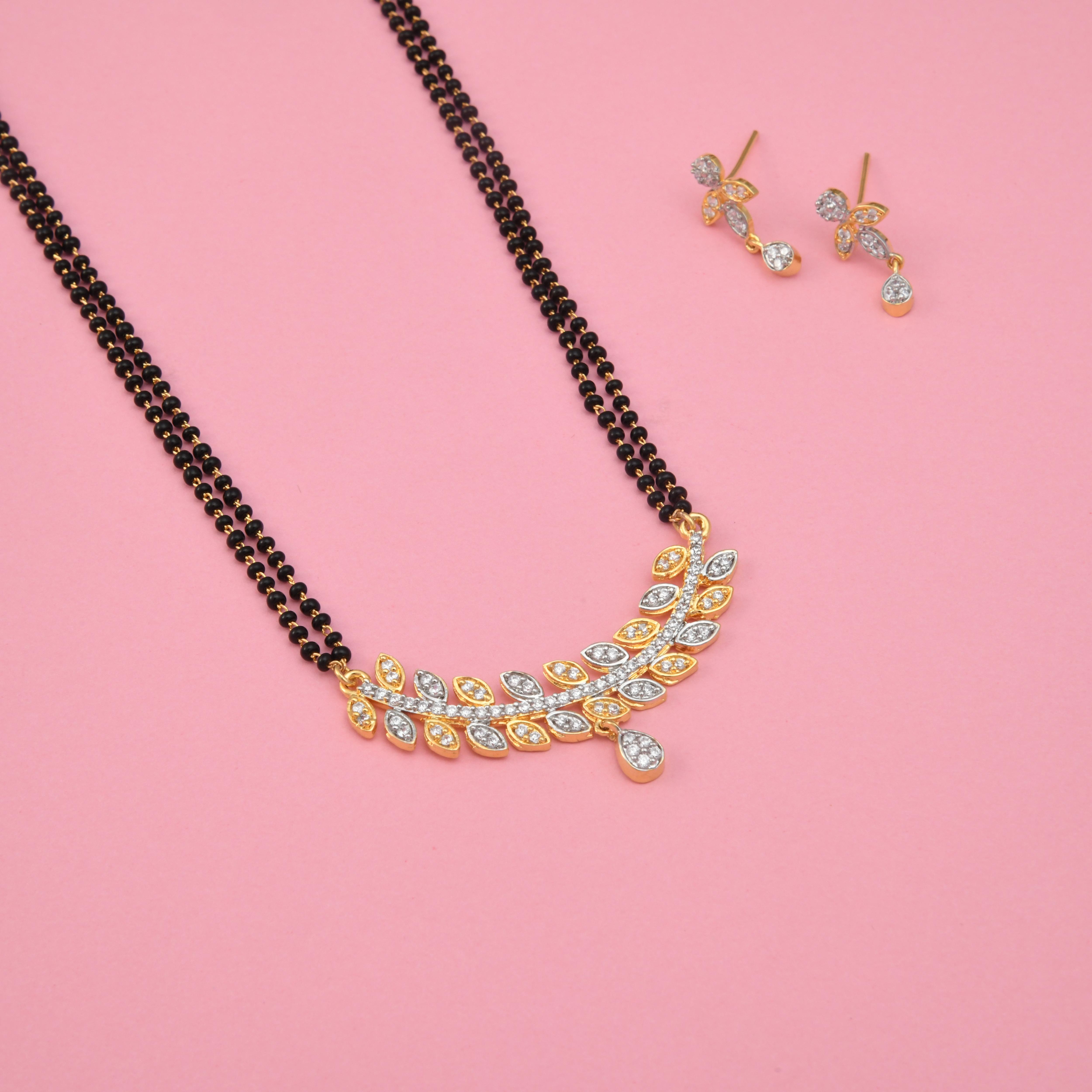 Leaf CZ Mangalsutra