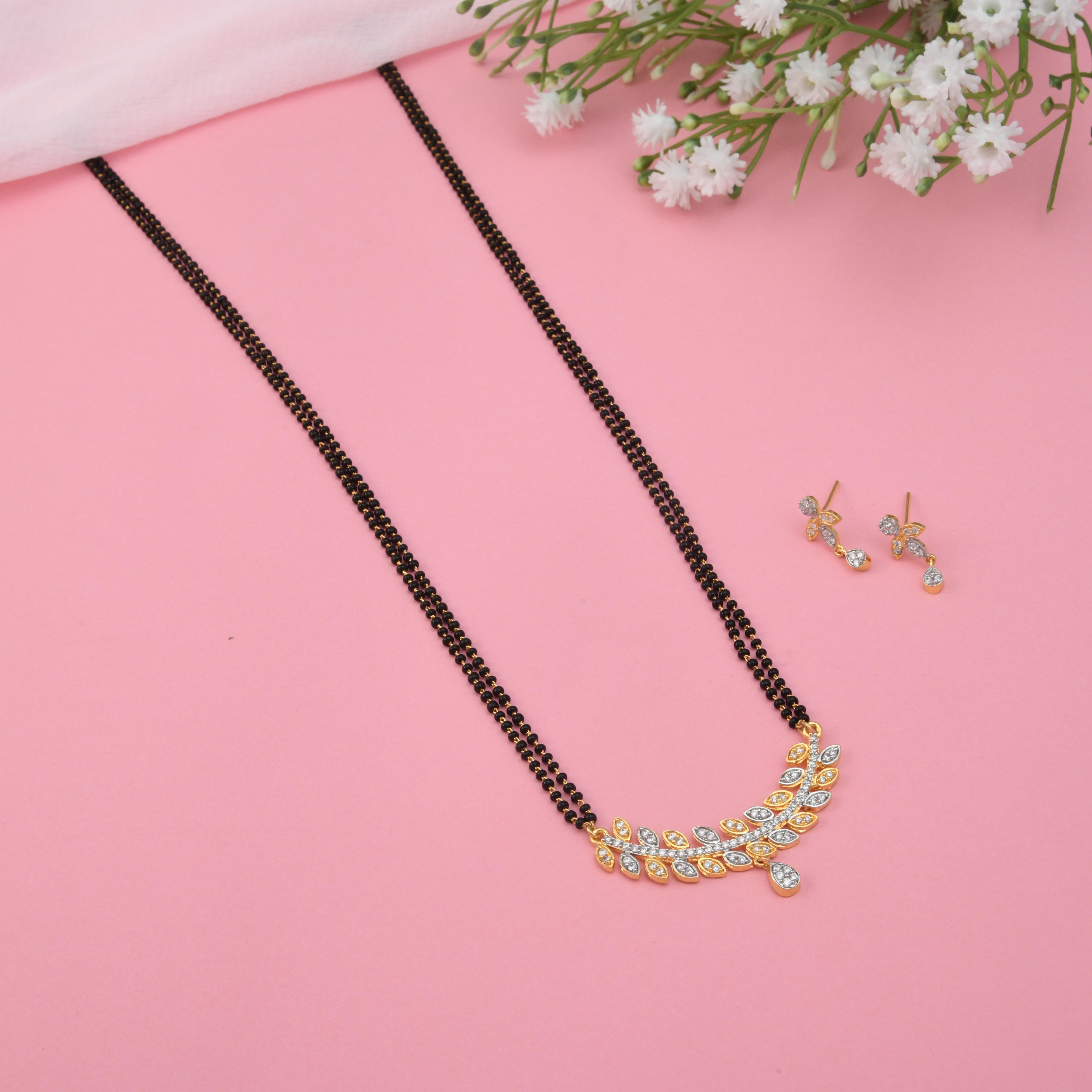 Leaf CZ Mangalsutra