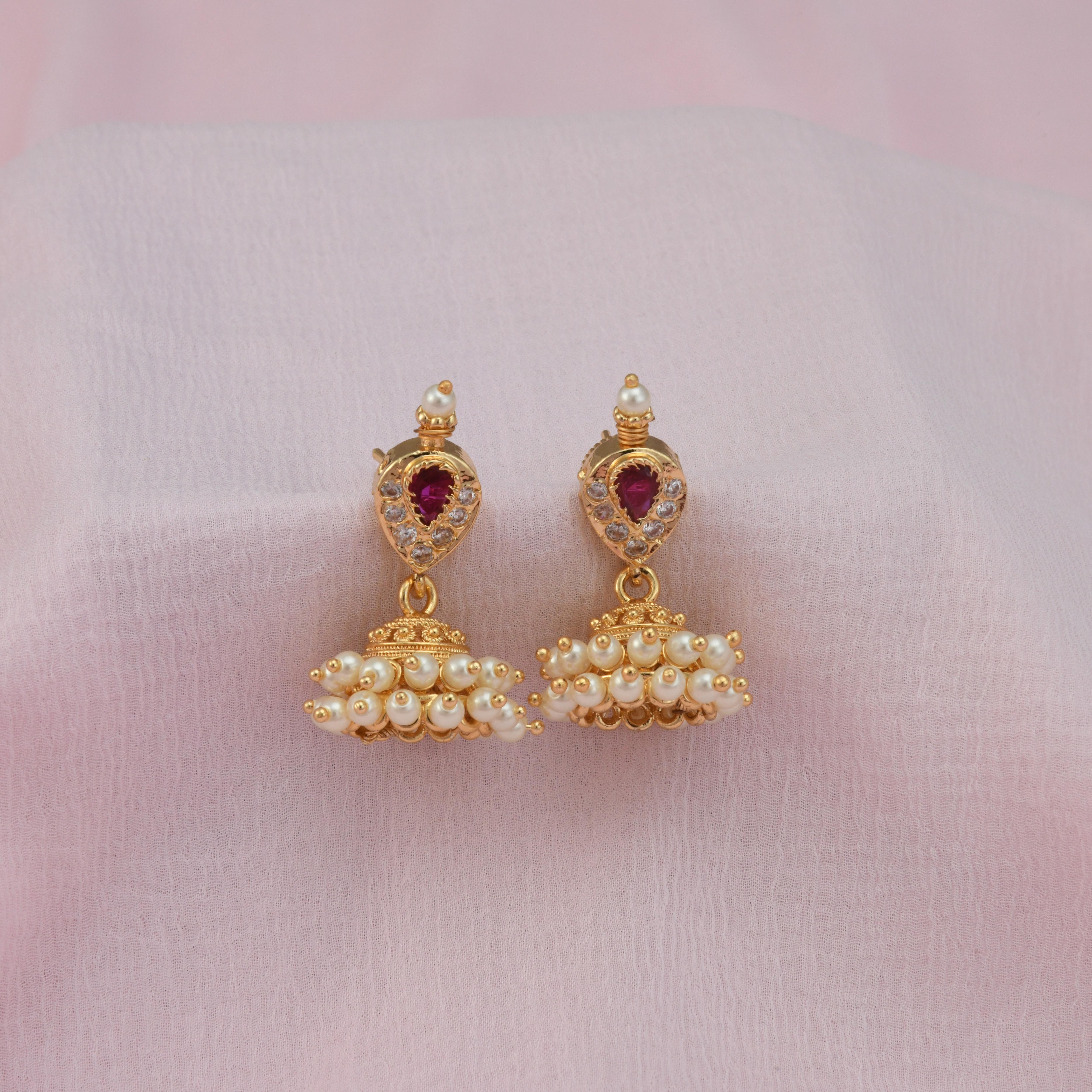 Kimaya Pearl Jhumka