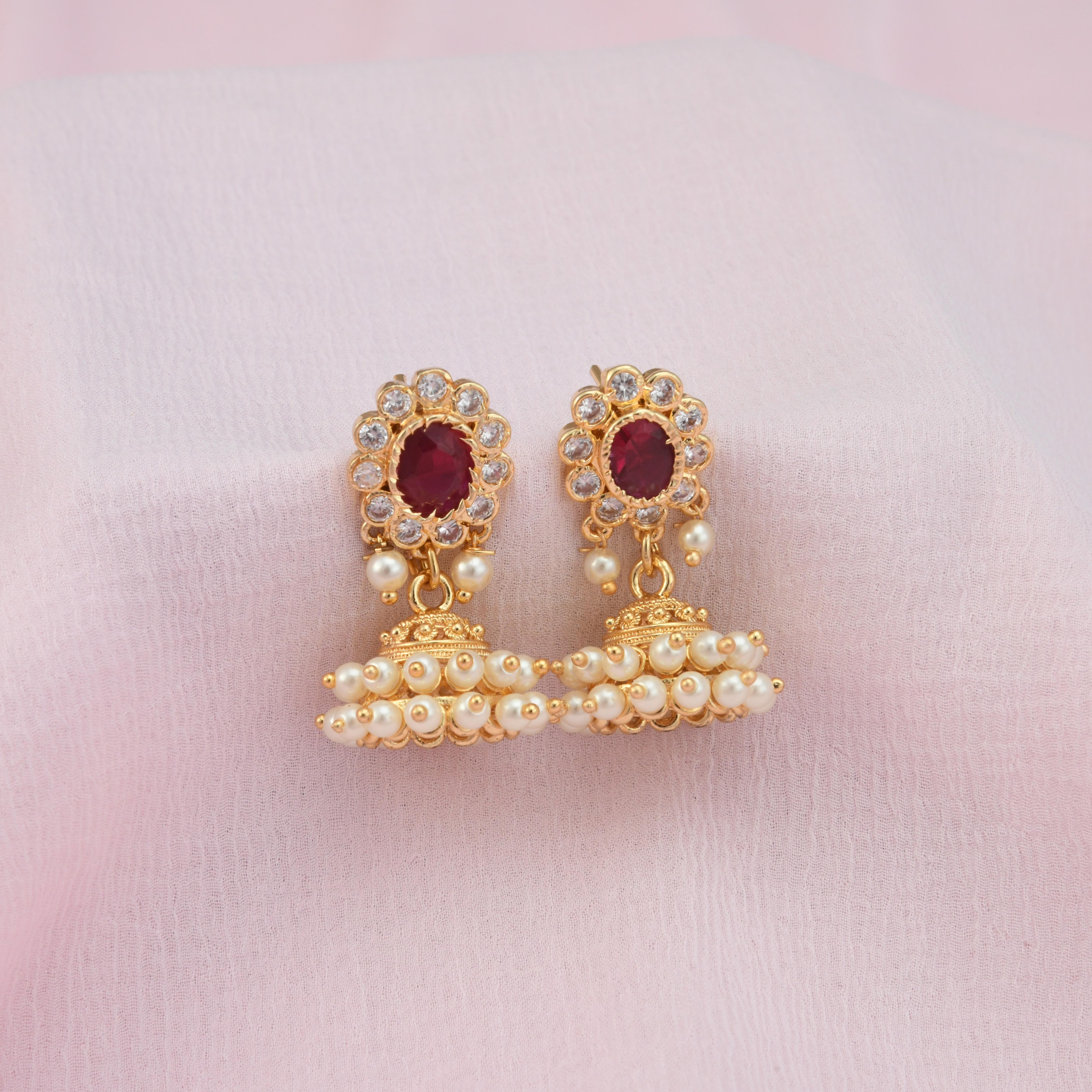 Designer Pearl Jhumka