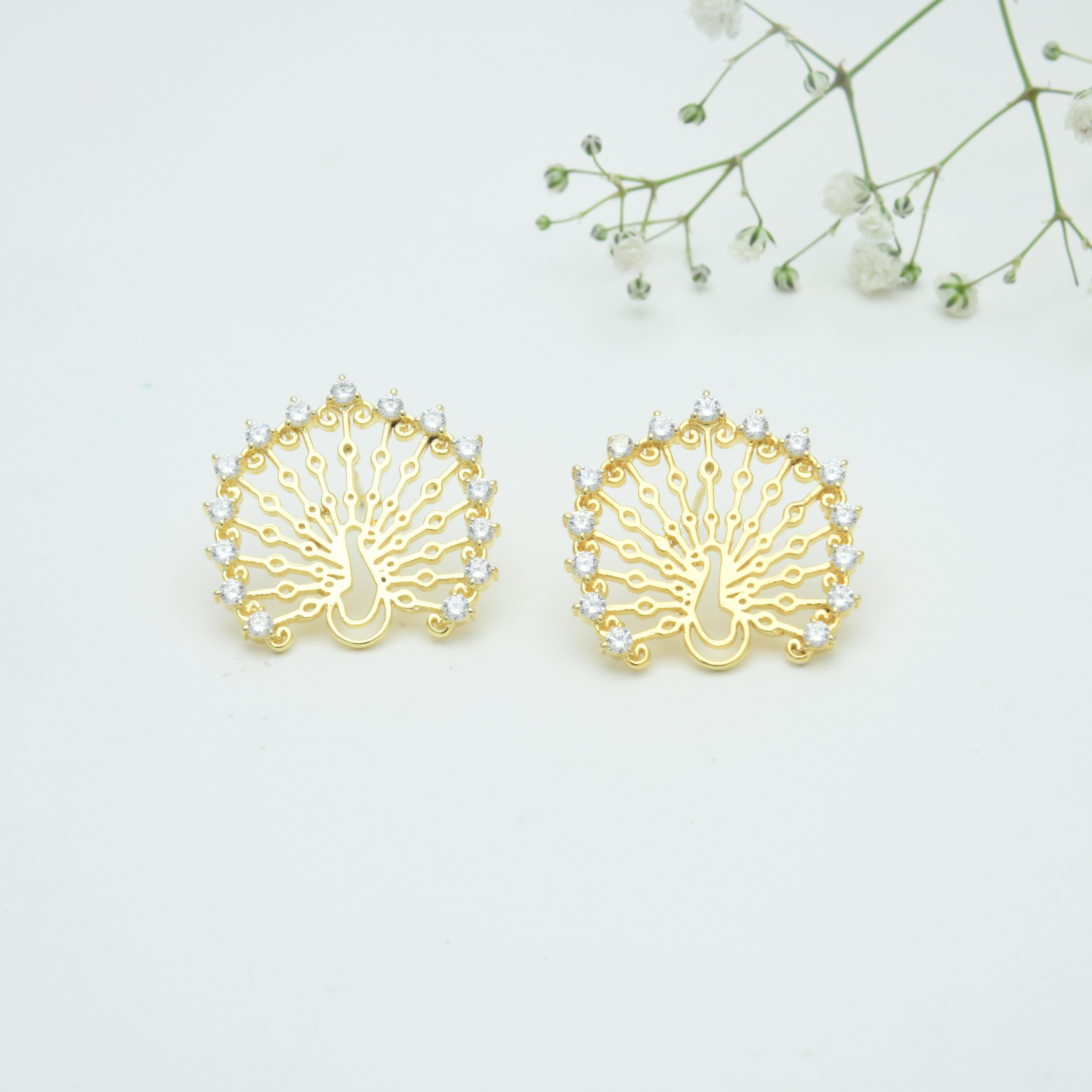 Mayuramukhi Stud Earrings